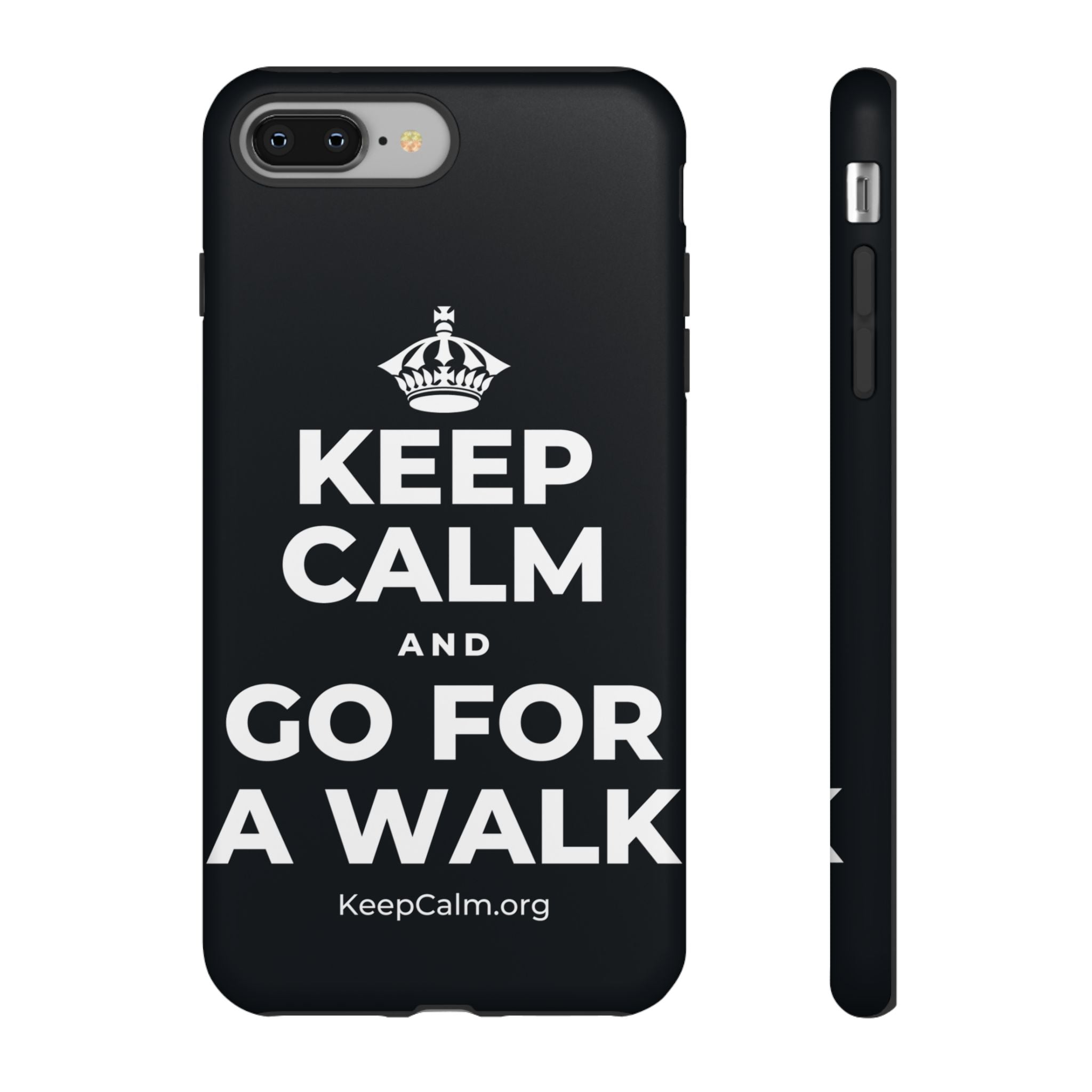 KEEP CALM AND GO FOR A WALK Phone Case (Dark)