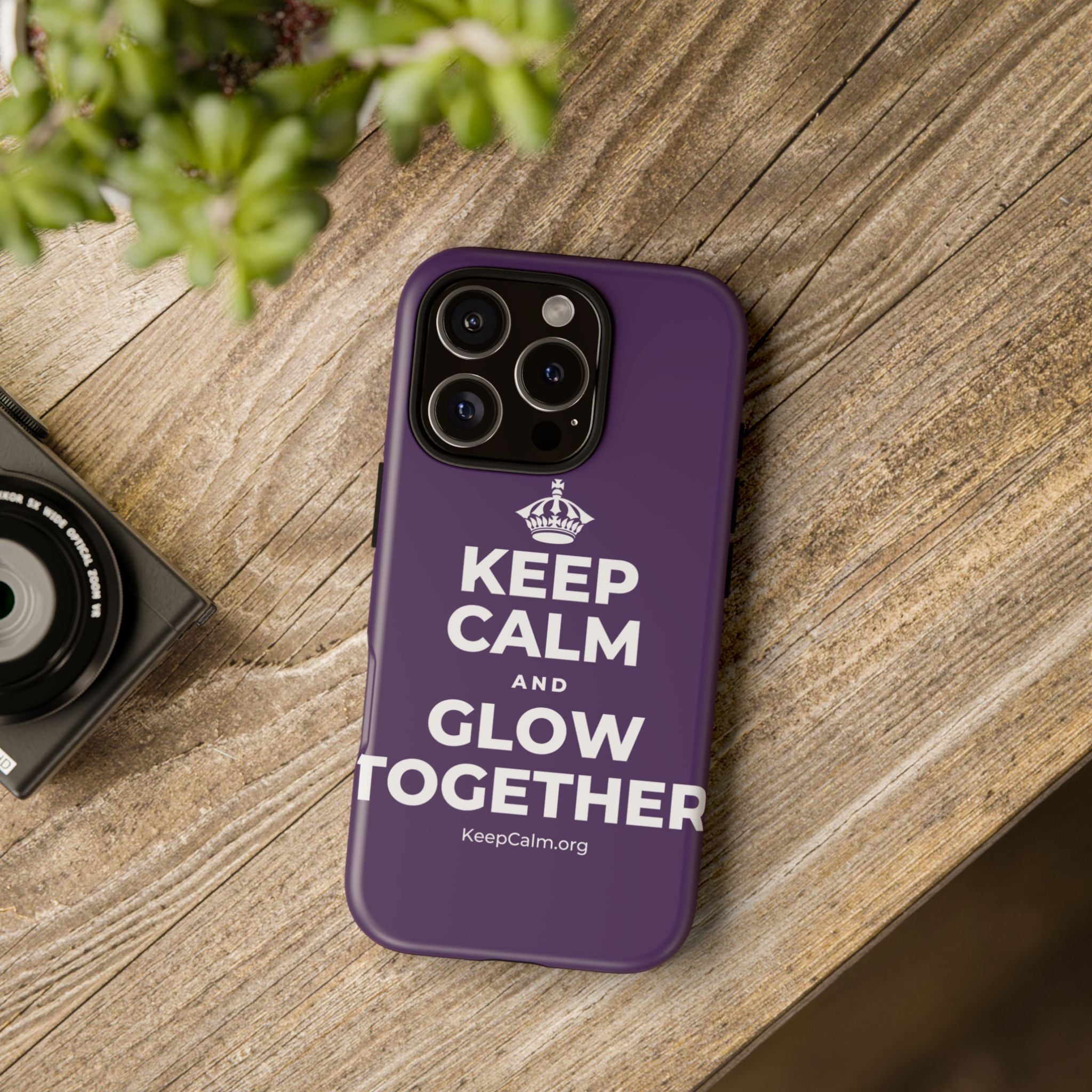 KEEP CALM AND GLOW TOGETHER Phone Case