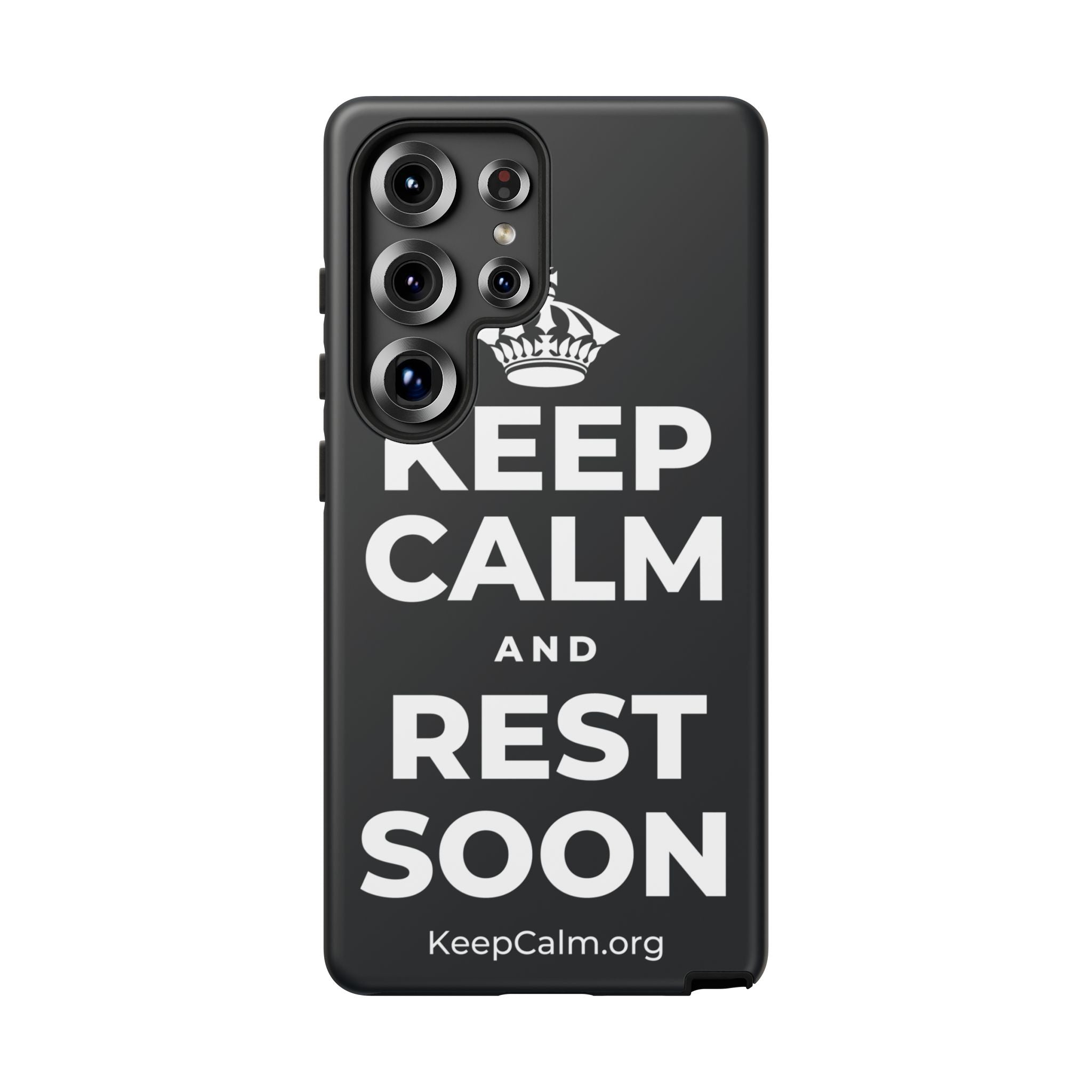 KEEP CALM AND REST SOON Phone Case (Dark)