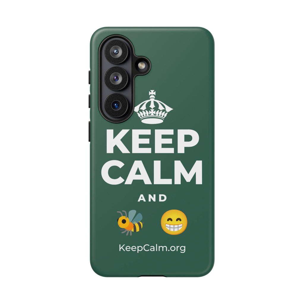 KEEP CALM AND BEE HAPPY Phone Case