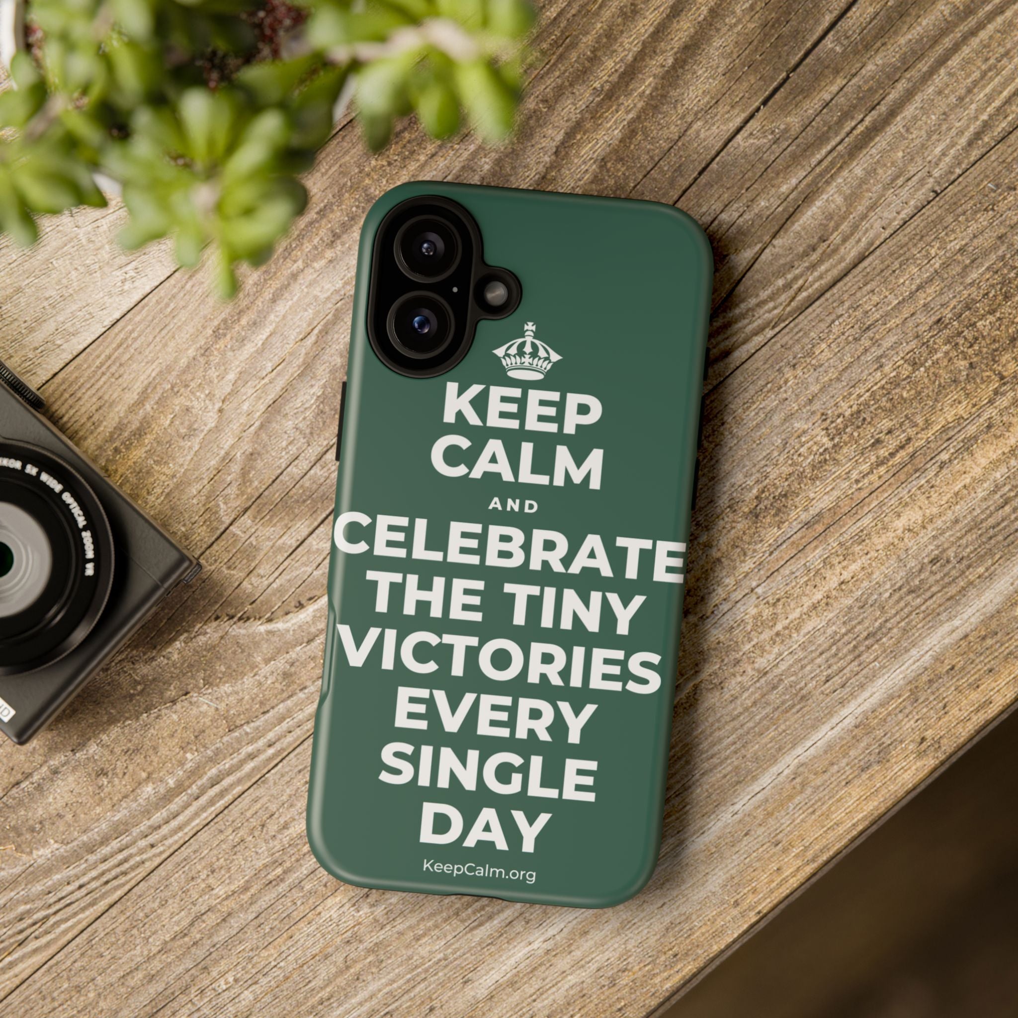 KEEP CALM AND CELEBRATE THE TINY VICTORIES EVERY SINGLE DAY Phone Case
