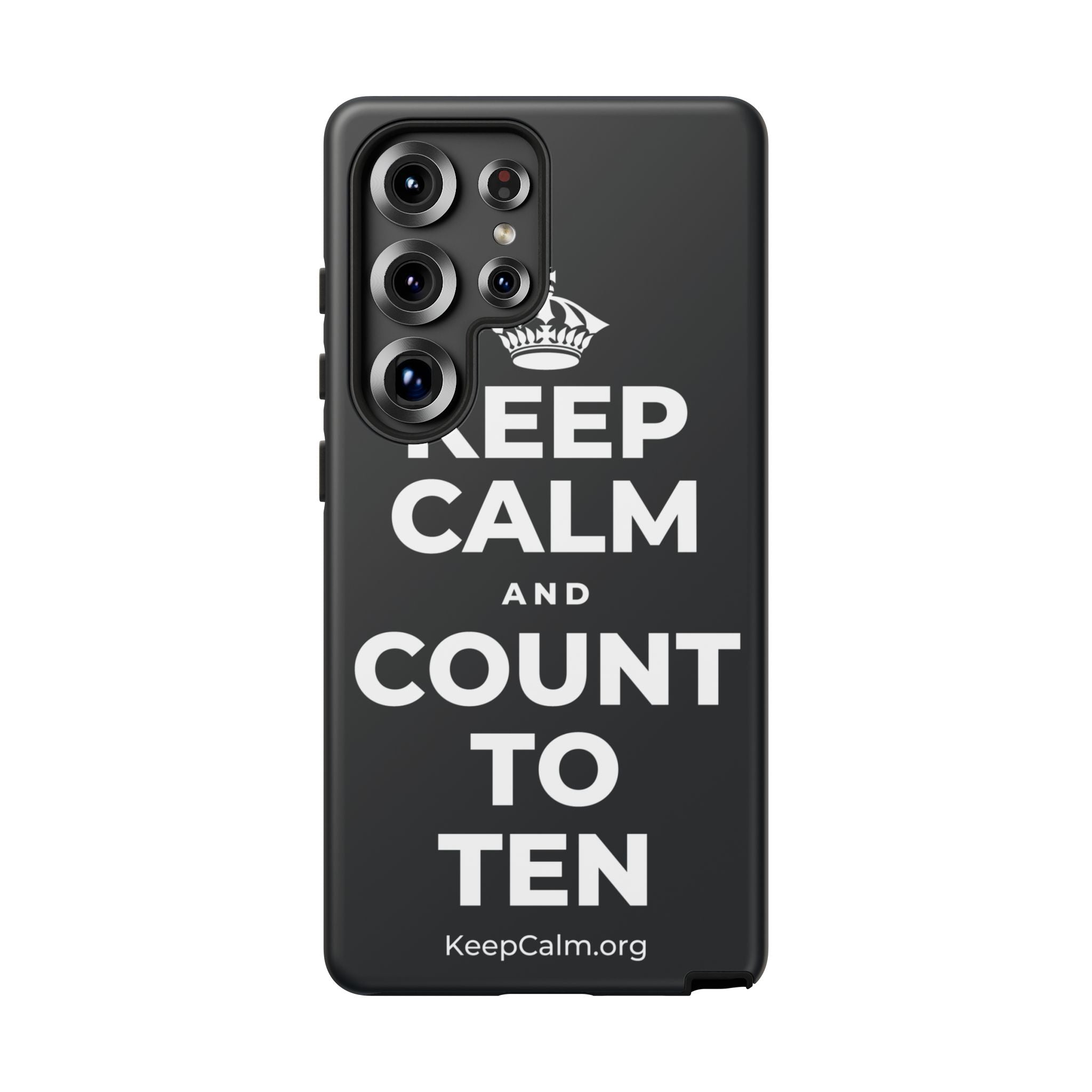 KEEP CALM AND COUNT TO TEN Phone Case (Dark)
