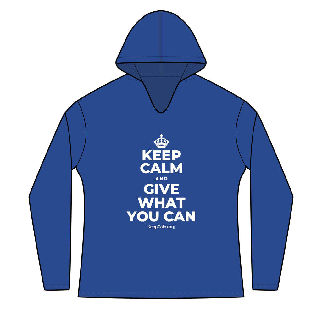KEEP CALM AND GIVE WHAT YOU CAN Women's Long Sleeve Hoodie
