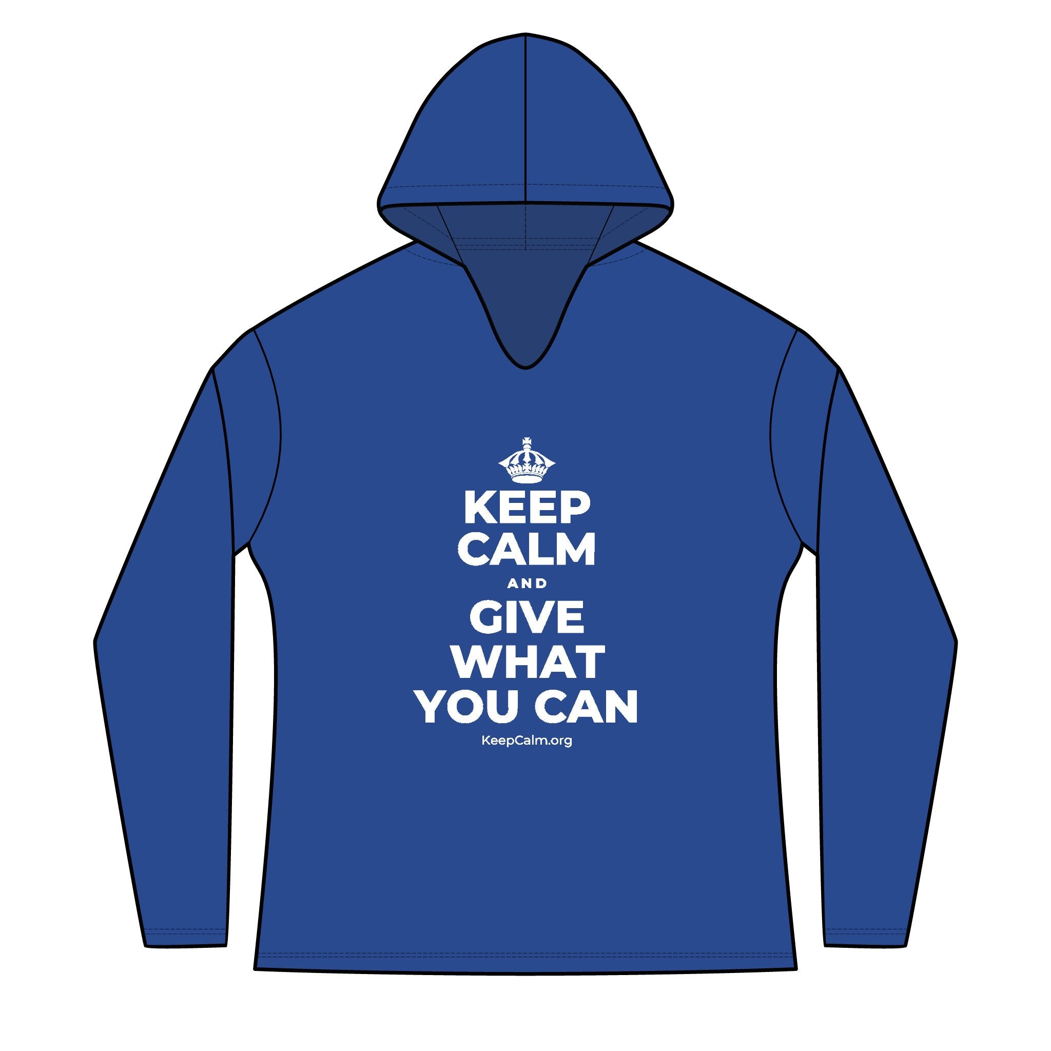 KEEP CALM AND GIVE WHAT YOU CAN Women's Long Sleeve Hoodie