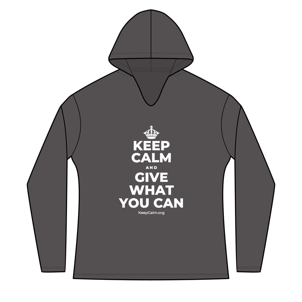 KEEP CALM AND GIVE WHAT YOU CAN Women's Long Sleeve Hoodie