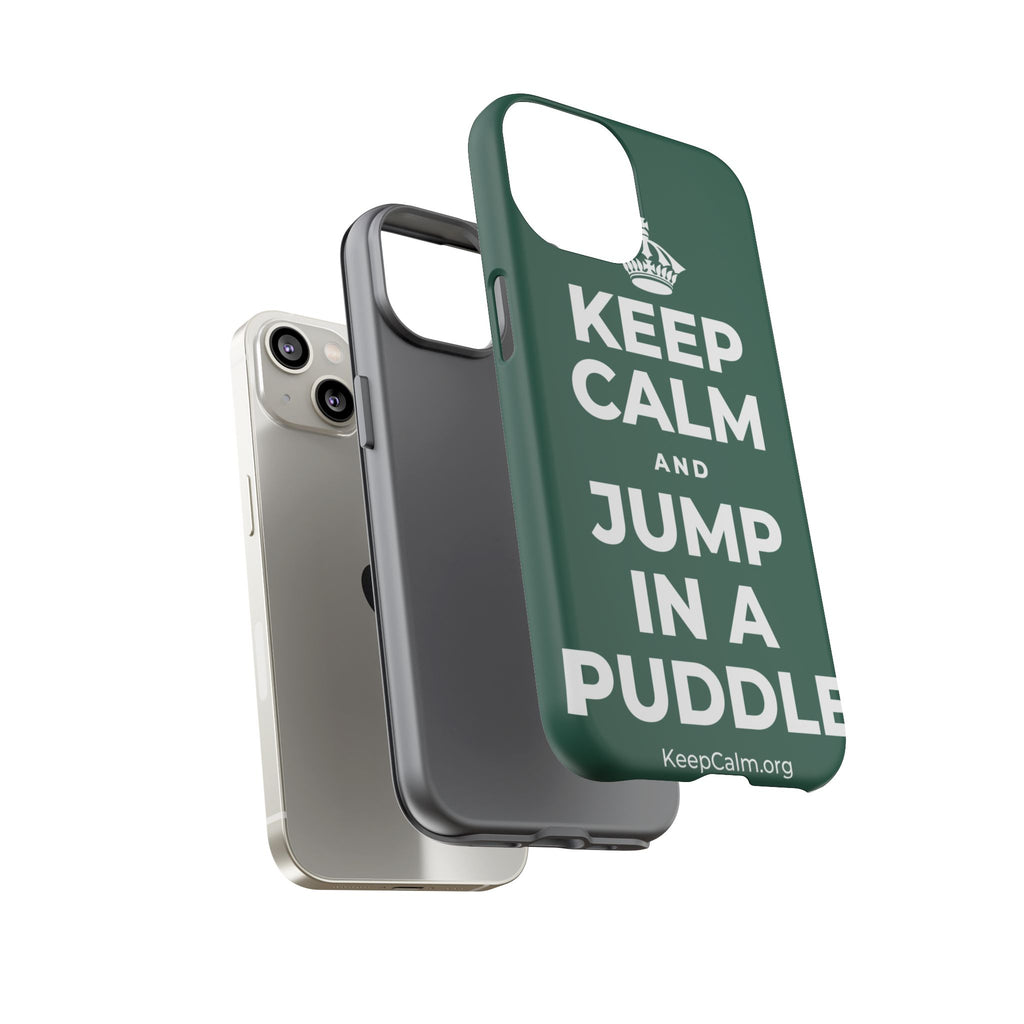KEEP CALM AND JUMP IN A PUDDLE Phone Case