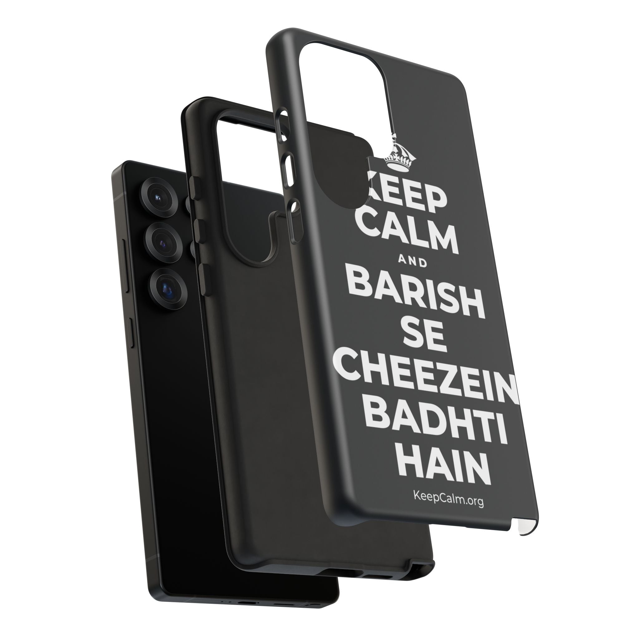 KEEP CALM AND BARISH SE CHEEZEIN BADHTI HAIN Phone Case (Dark)