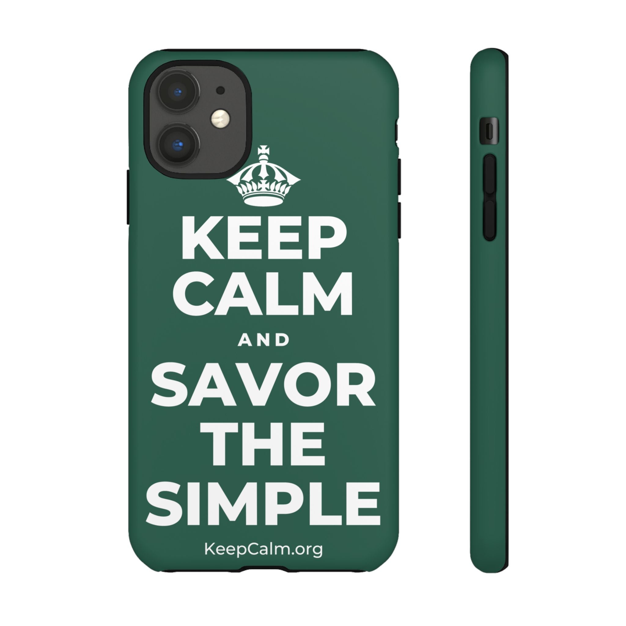 KEEP CALM AND SAVOR THE SIMPLE Phone Case