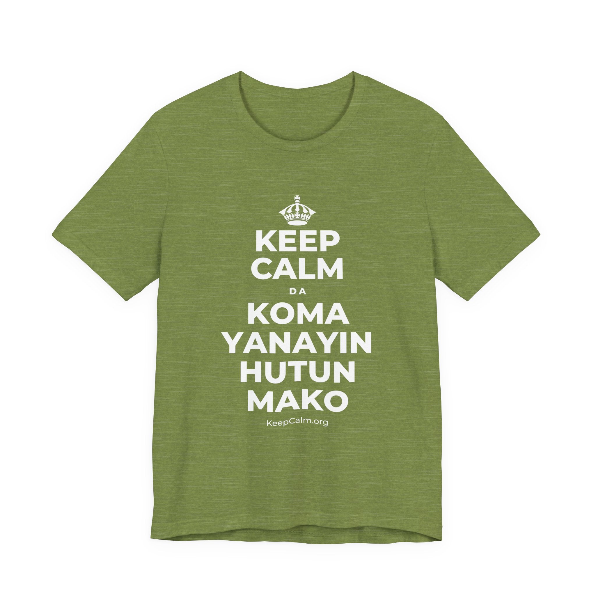 KEEP CALM DA KOMA YANAYIN HUTUN MAKO T-Shirt (Baby Blue–Silver)