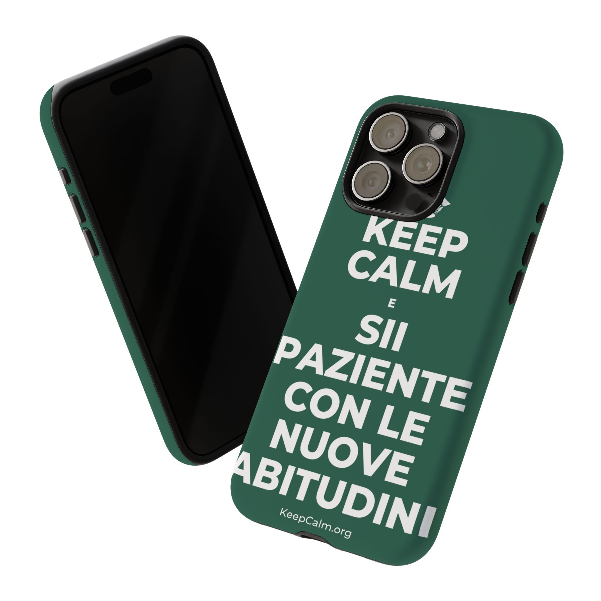 KEEP CALM E SII PAZIENTE CON LE NUOVE ABITUDINI Phone Case