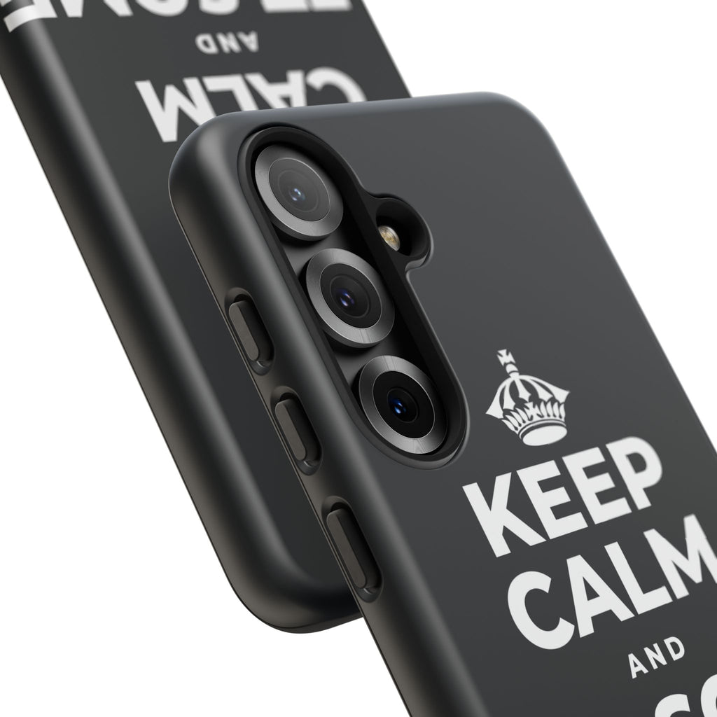 KEEP CALM AND LET SOME OF IT GO Phone Case (Dark)