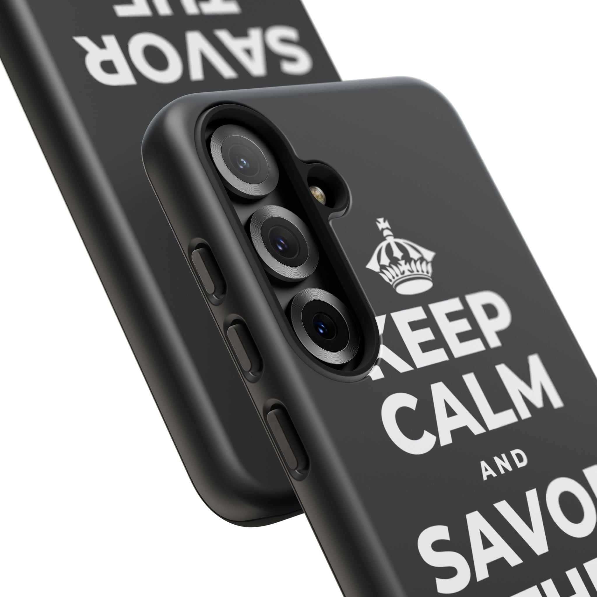 KEEP CALM AND SAVOR THE SMALL MAGIC Phone Case (Dark)
