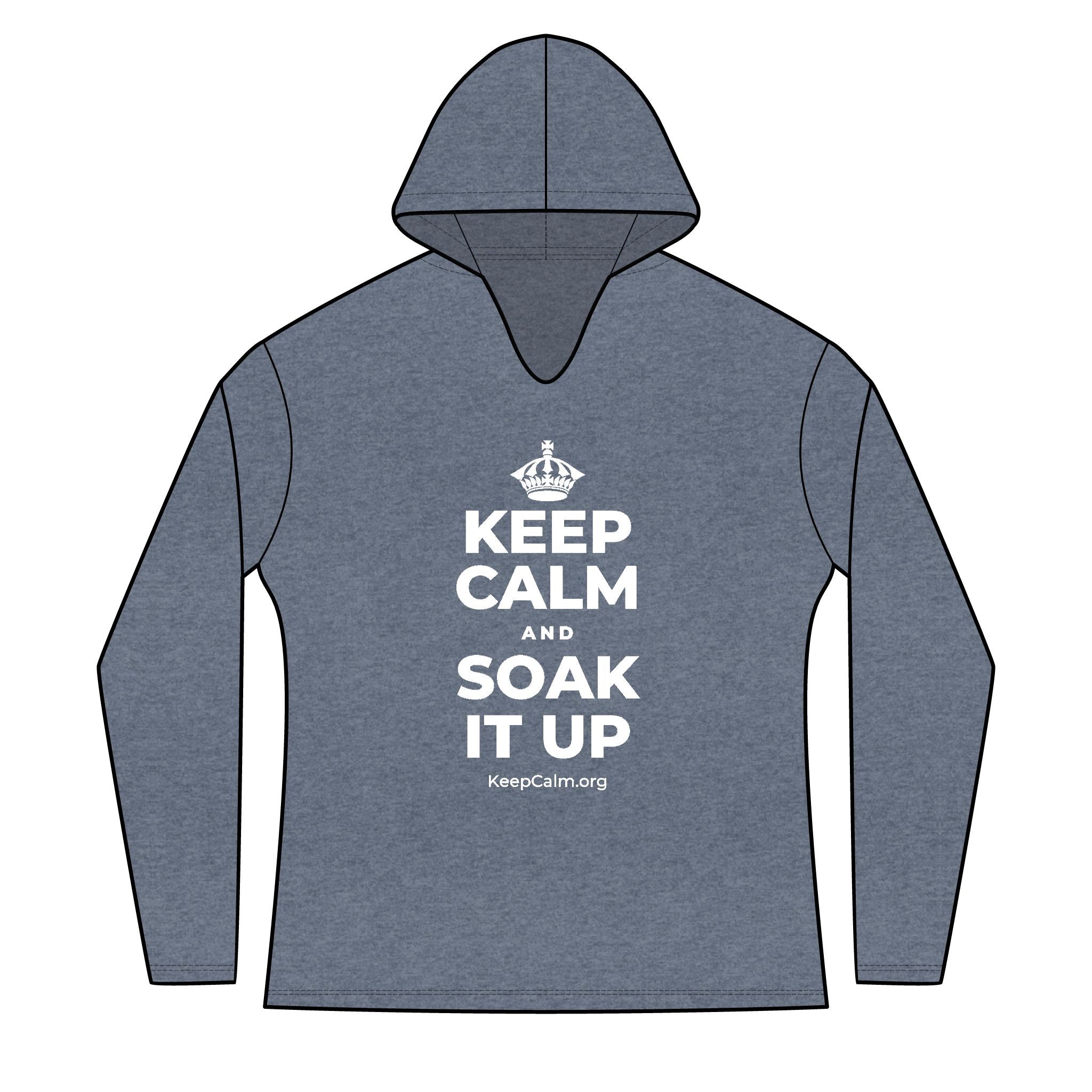 KEEP CALM AND SOAK IT UP Women's Long Sleeve Hoodie