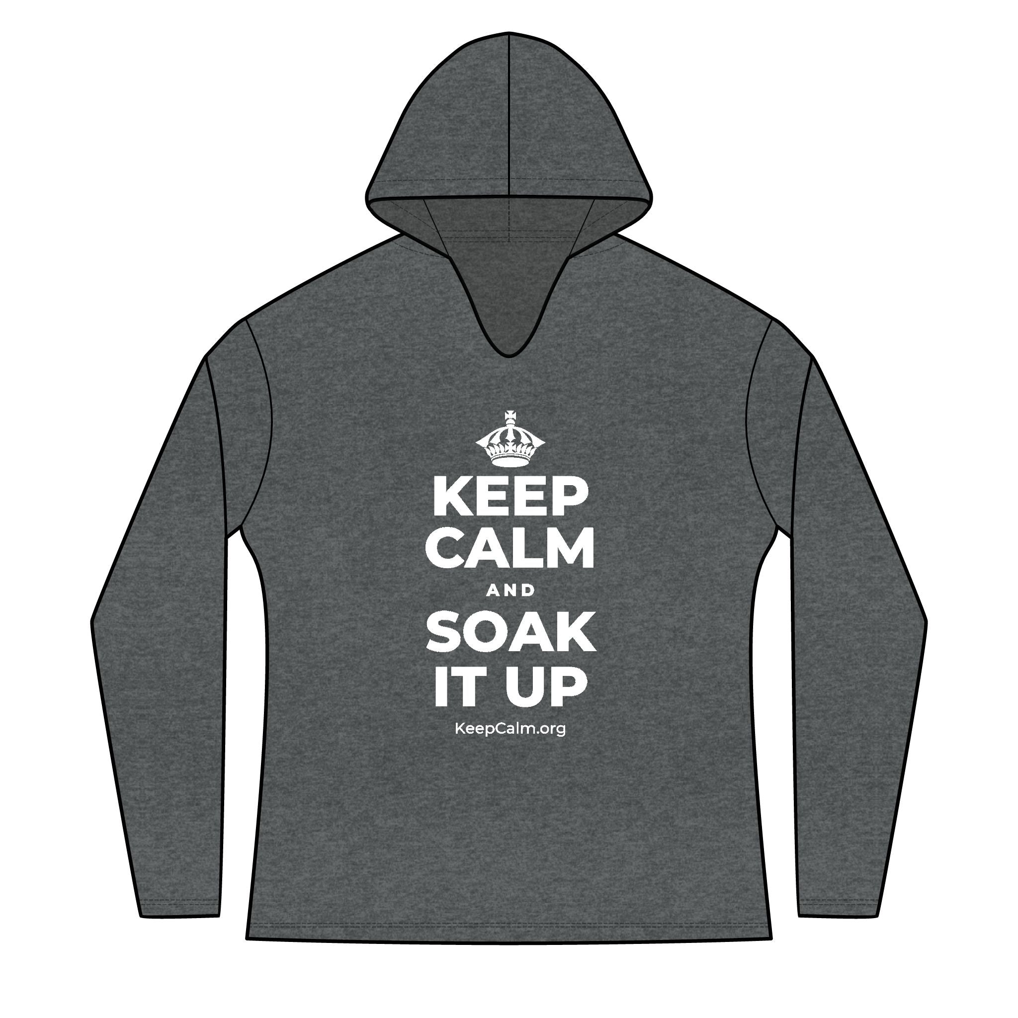 KEEP CALM AND SOAK IT UP Women's Long Sleeve Hoodie