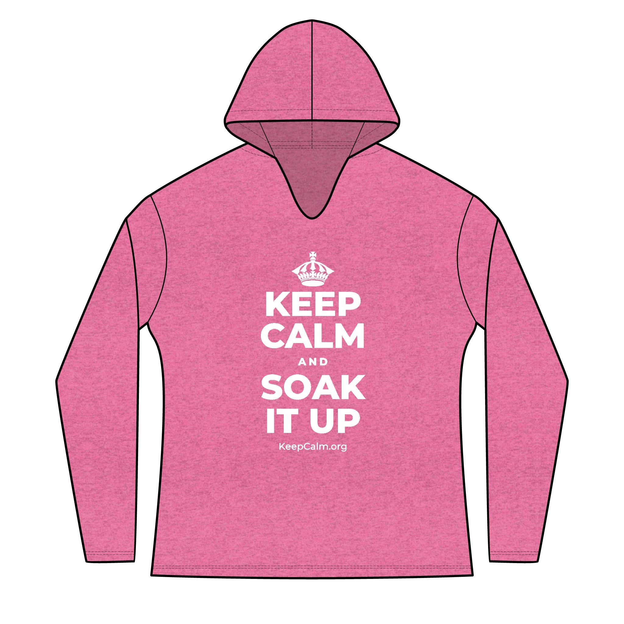 KEEP CALM AND SOAK IT UP Women's Long Sleeve Hoodie
