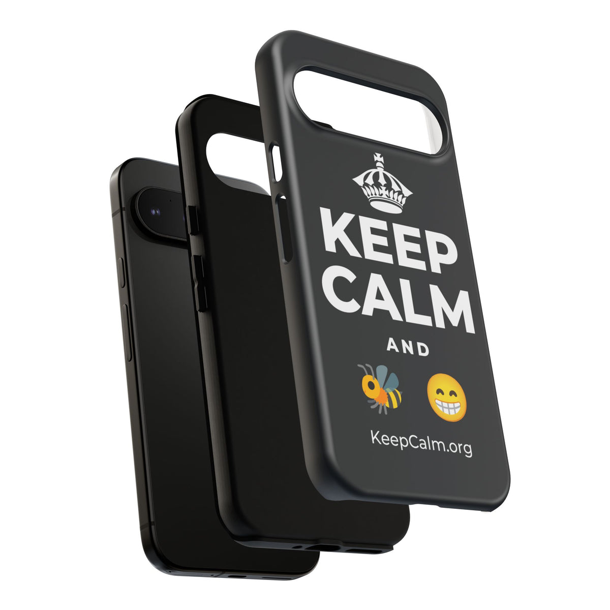 KEEP CALM AND BEE HAPPY Phone Case (Dark)