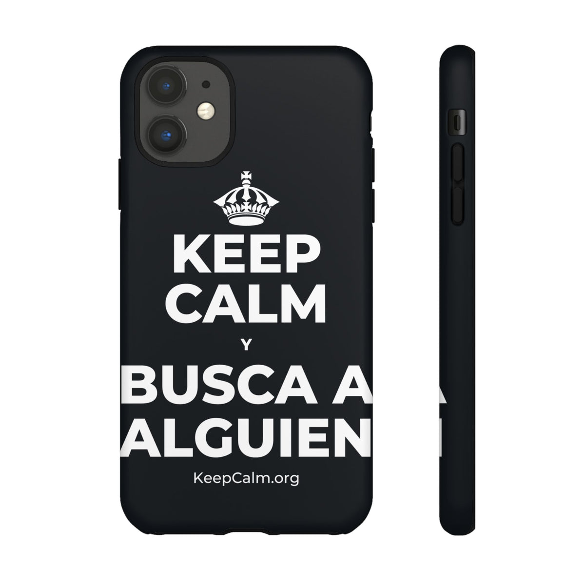 KEEP CALM Y BUSCA A ALGUIEN Phone Case (Dark)