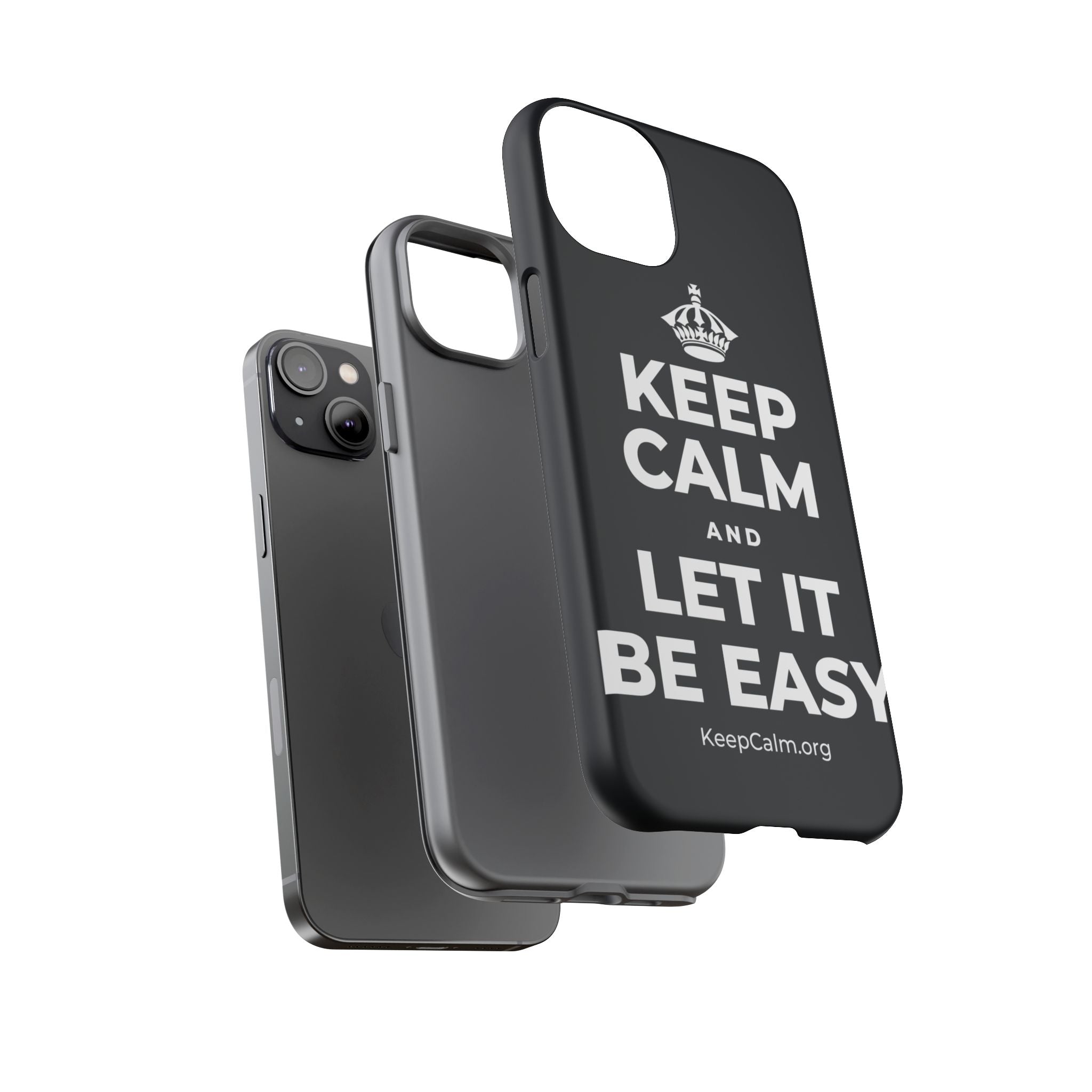 KEEP CALM AND LET IT BE EASY Phone Case (Dark)