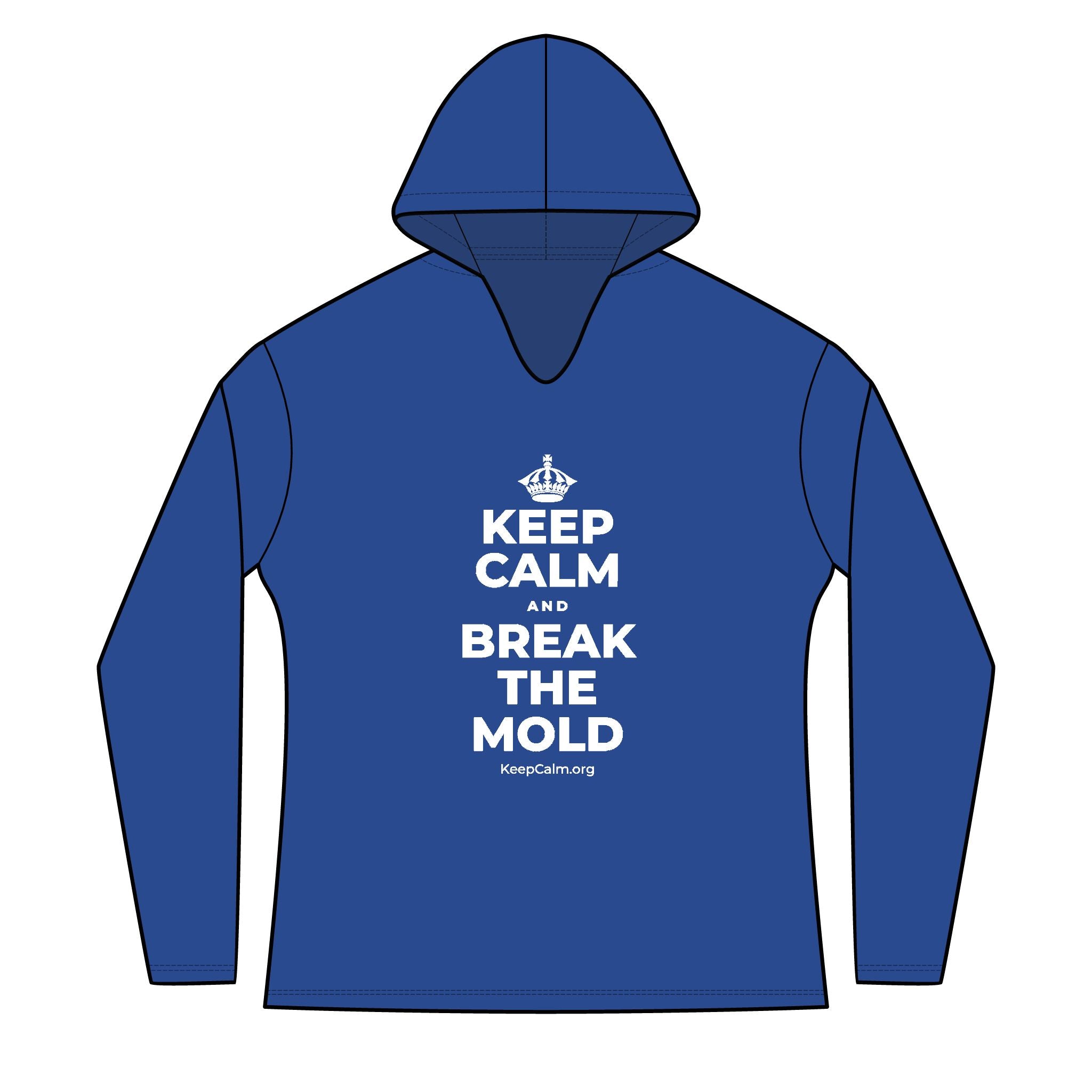 KEEP CALM AND BREAK THE MOLD Women's Long Sleeve Hoodie