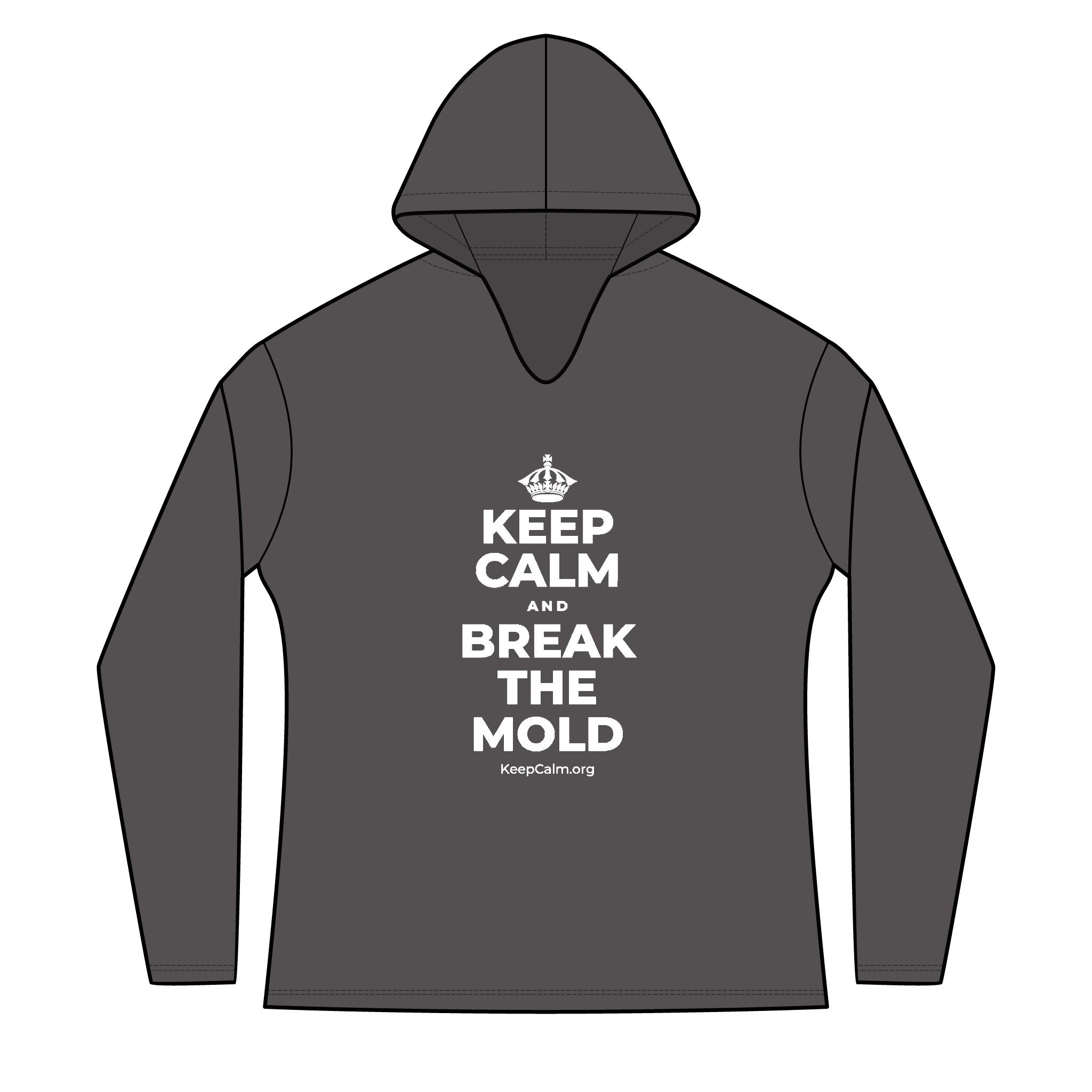 KEEP CALM AND BREAK THE MOLD Women's Long Sleeve Hoodie