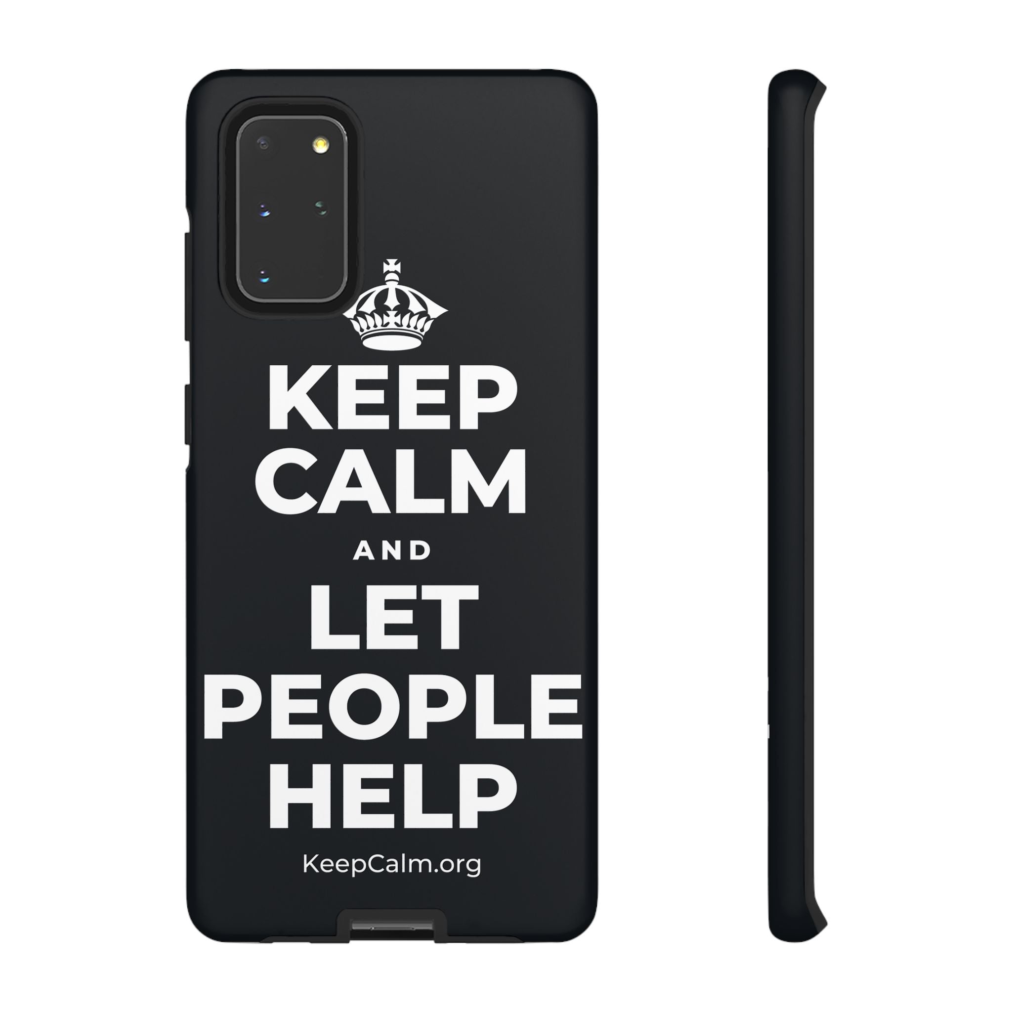 KEEP CALM AND LET PEOPLE HELP Phone Case (Dark)