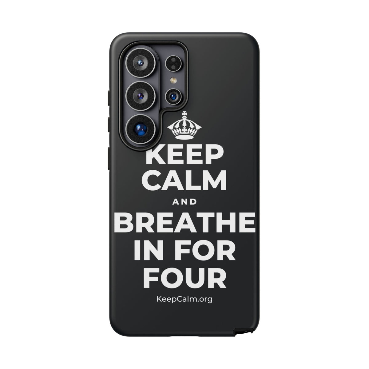 KEEP CALM AND BREATHE IN FOR FOUR Phone Case (Dark)