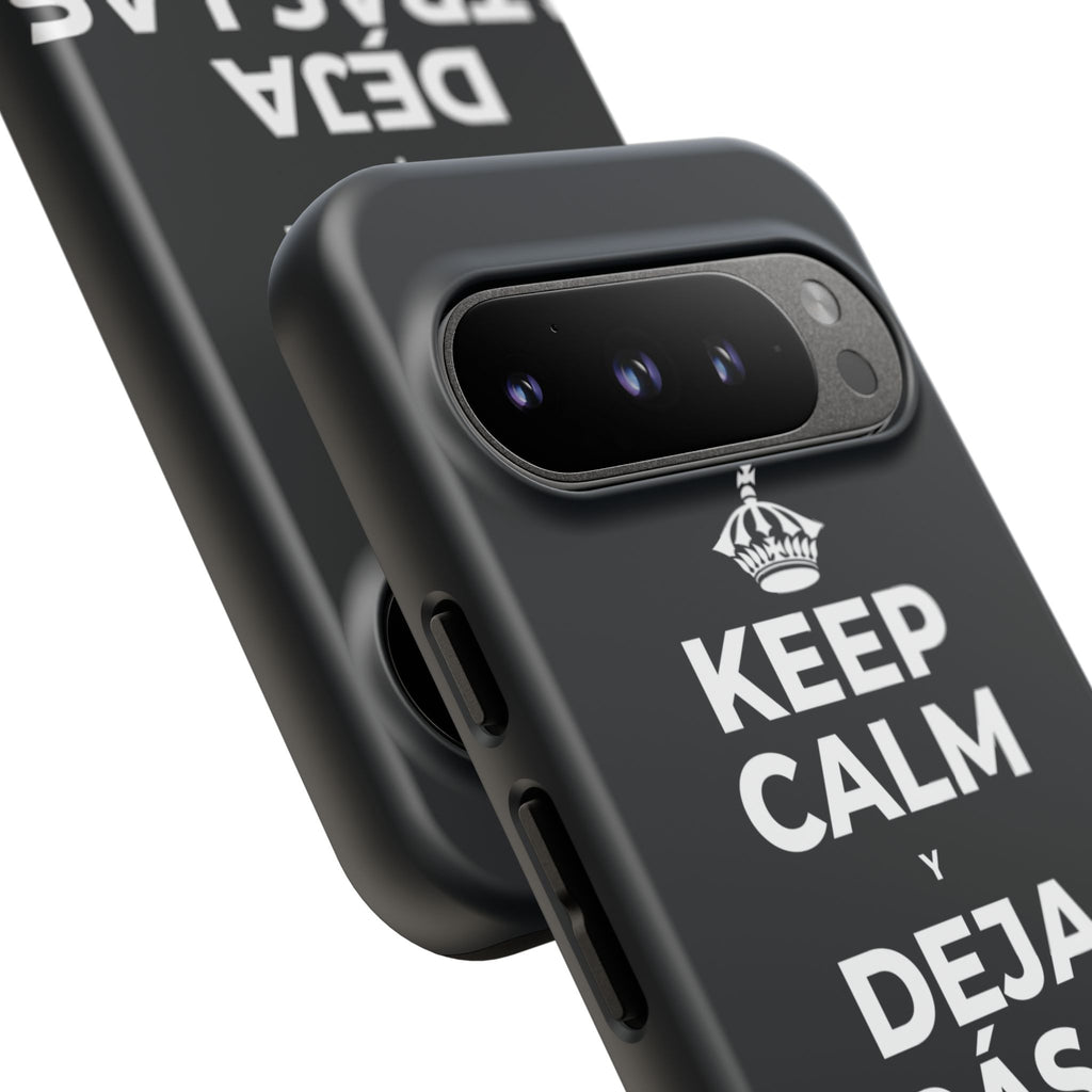 KEEP CALM Y DEJA ATRÁS LAS VIEJAS CARGAS Phone Case (Dark)