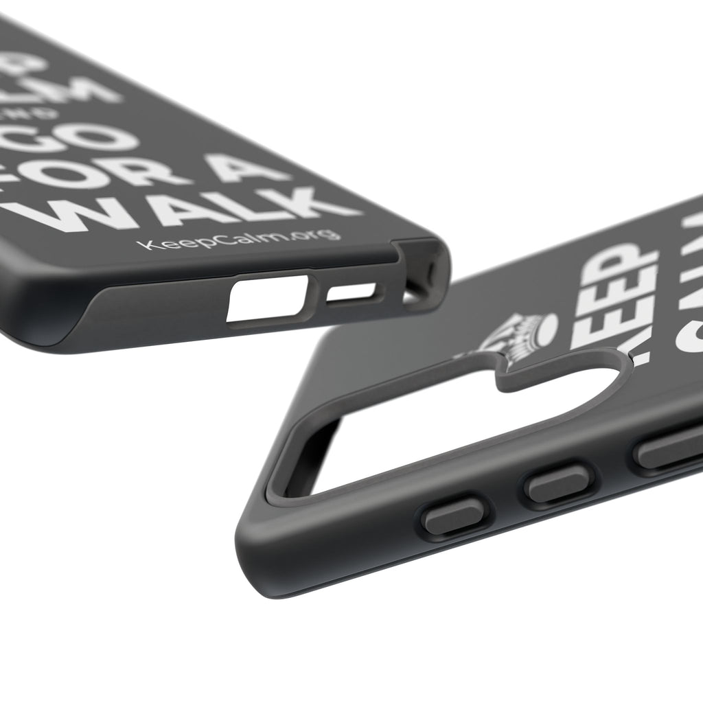 KEEP CALM AND GO FOR A WALK Phone Case (Dark)