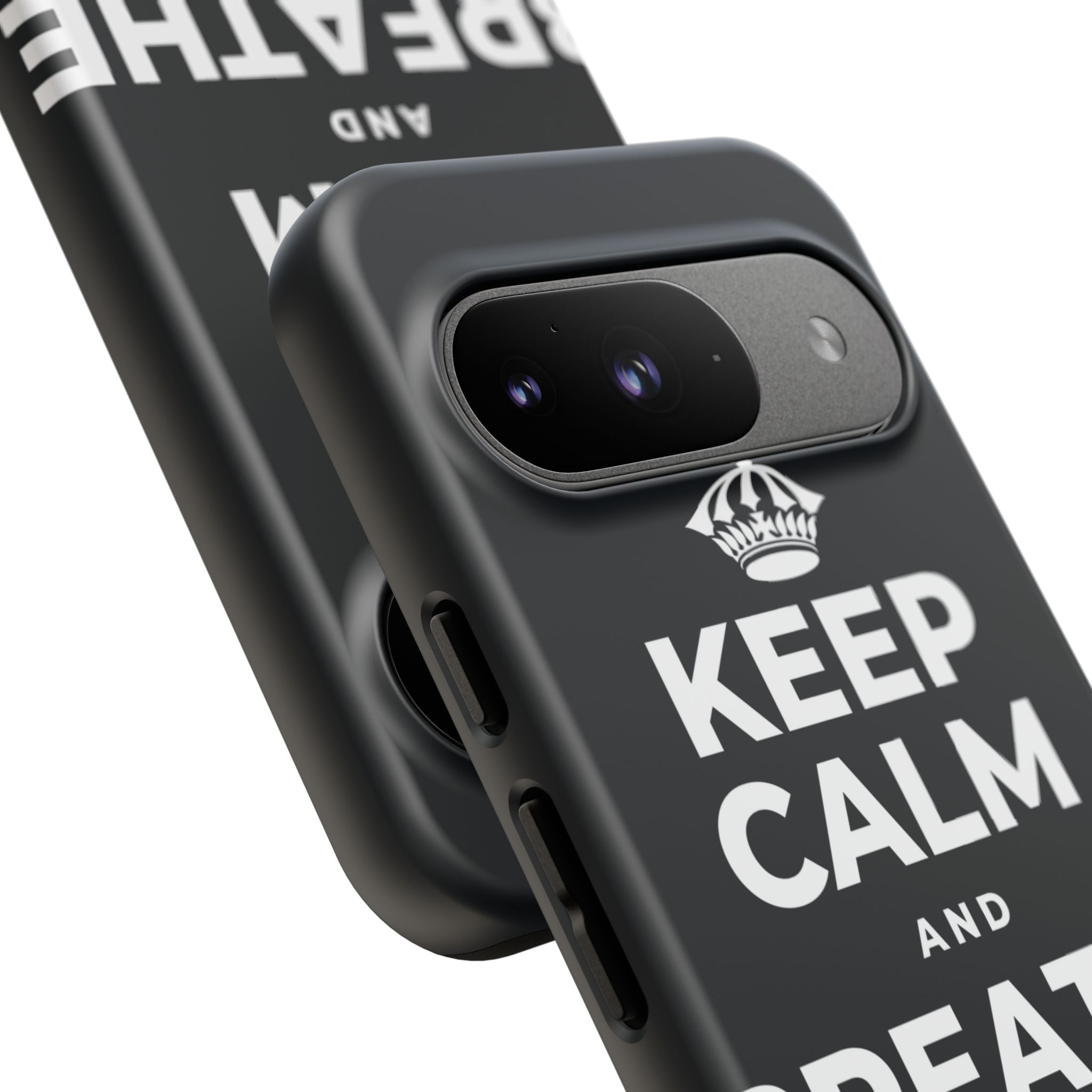 KEEP CALM AND BREATHE IN FOR FOUR Phone Case (Dark)