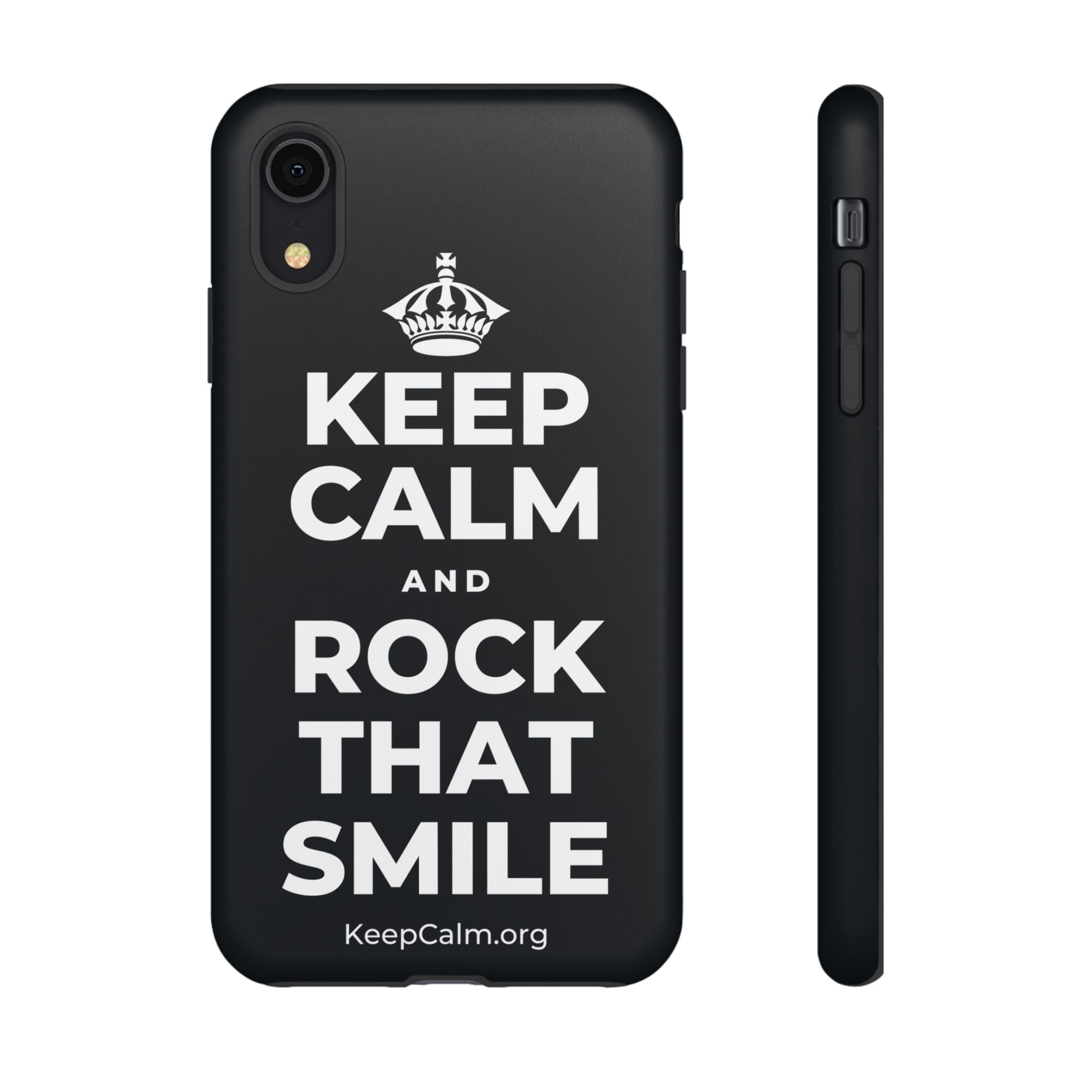 KEEP CALM AND ROCK THAT SMILE Phone Case (Dark)