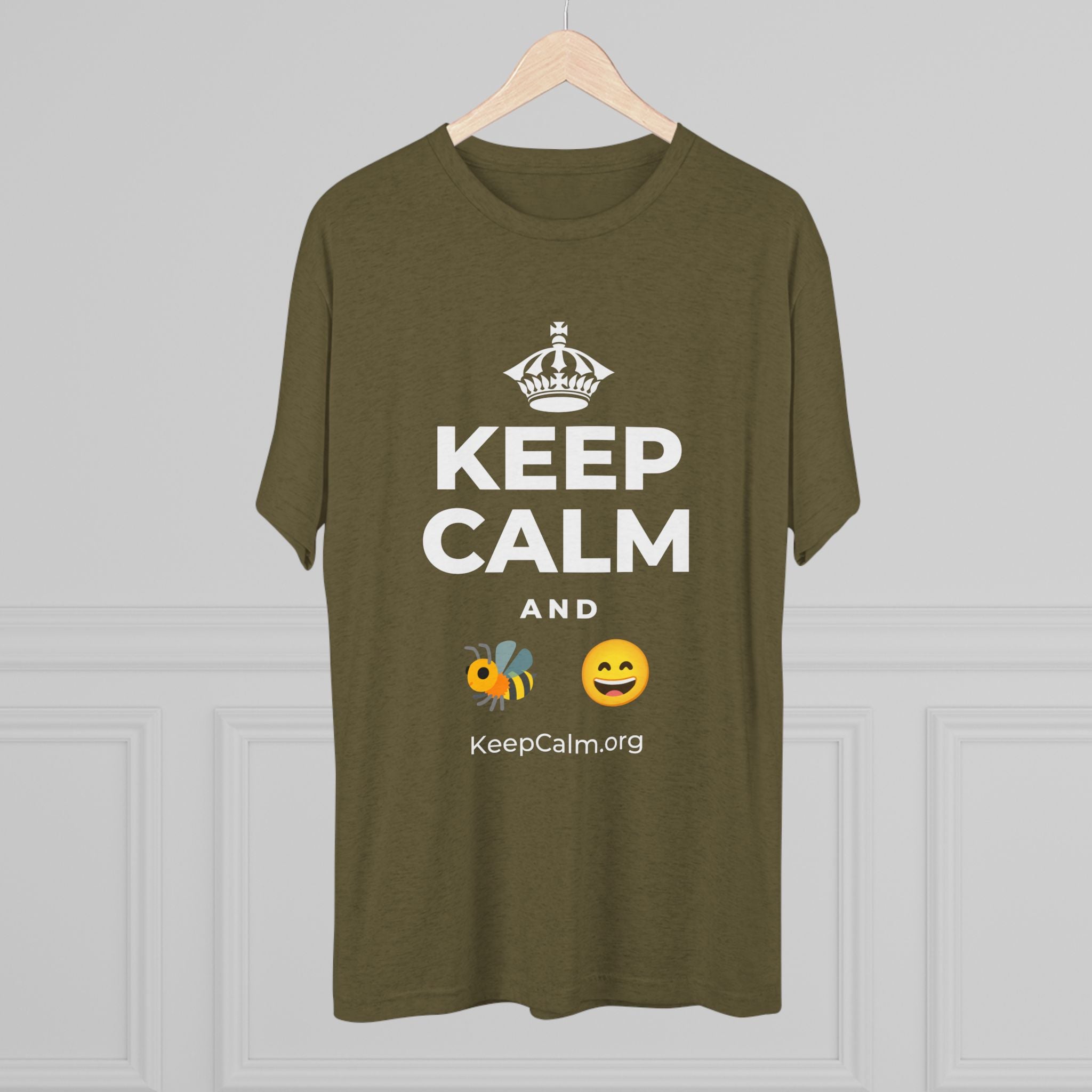 KEEP CALM AND 🐝 😄 Tri-Blend Tee