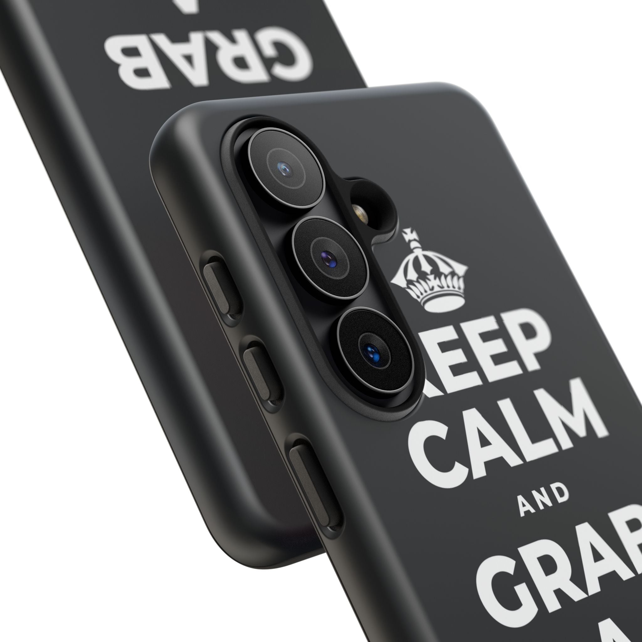KEEP CALM AND GRAB A WARM DRINK Phone Case (Dark)