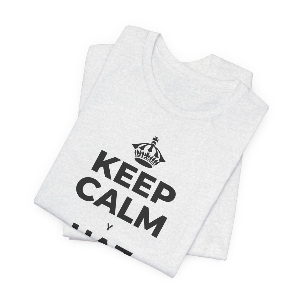 KEEP CALM Y HAZ COSAS DIFÍCILES T-Shirt (Soft Cream–Heather Mauve)