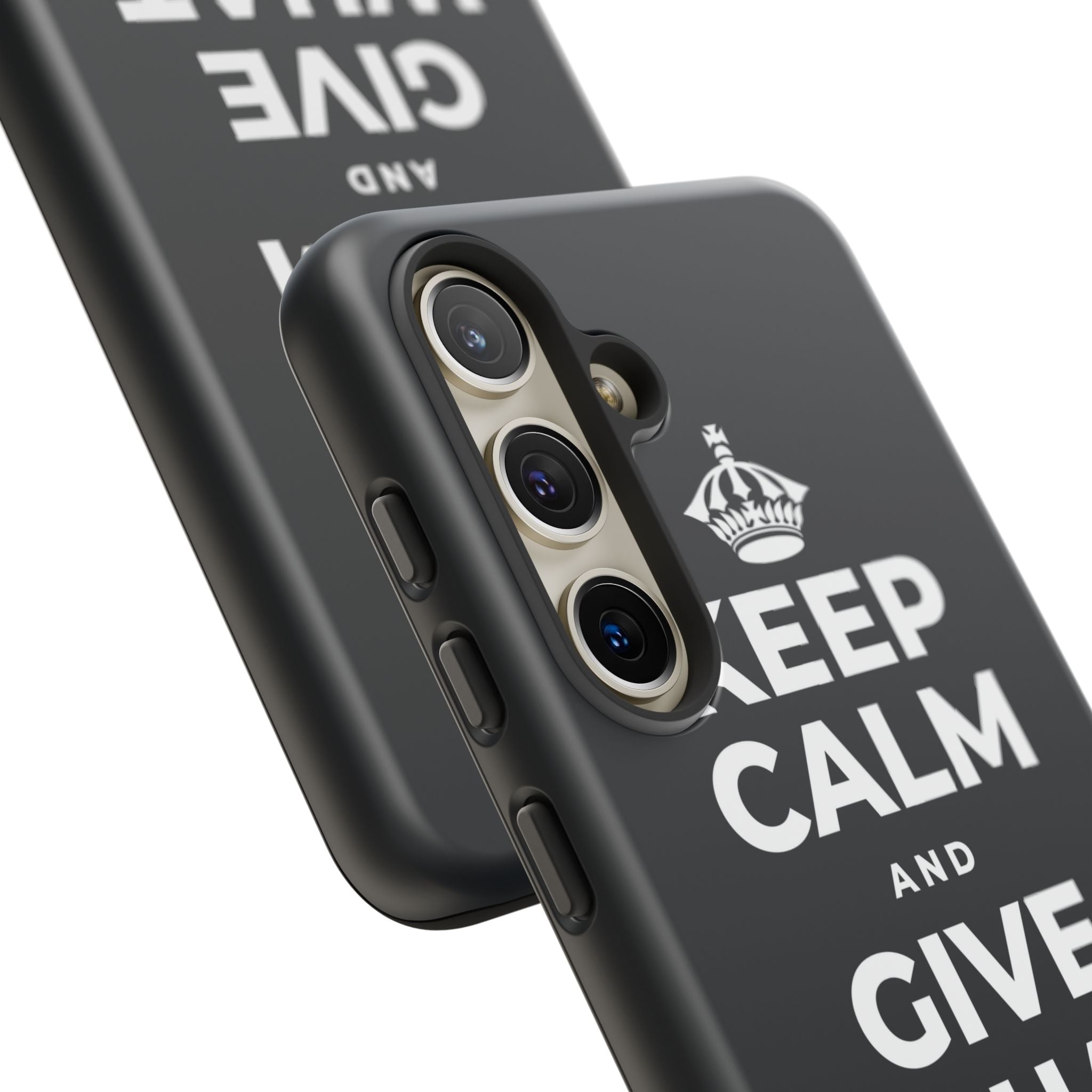 KEEP CALM AND GIVE WHAT YOU CAN Phone Case (Dark)