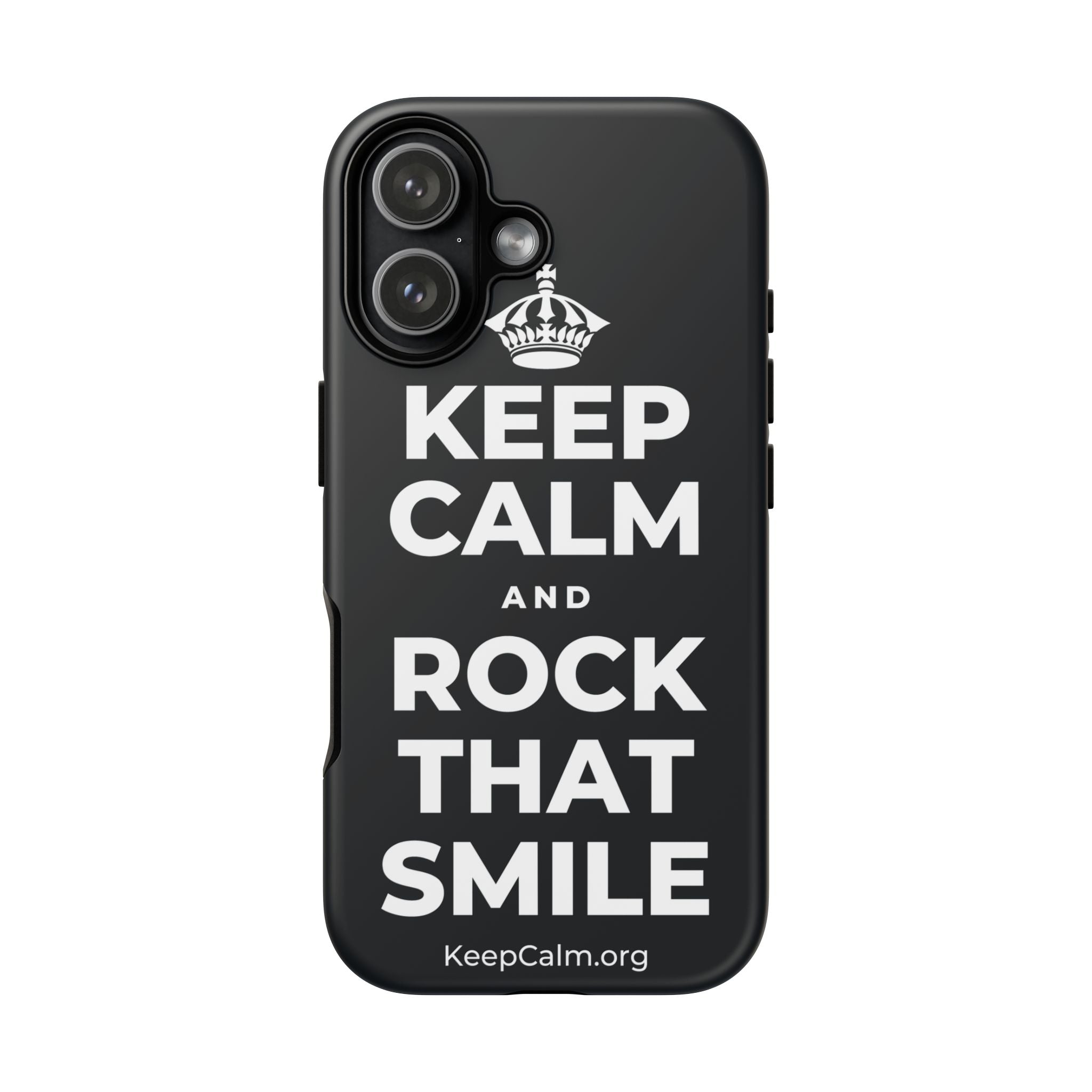 KEEP CALM AND ROCK THAT SMILE Phone Case (Dark)