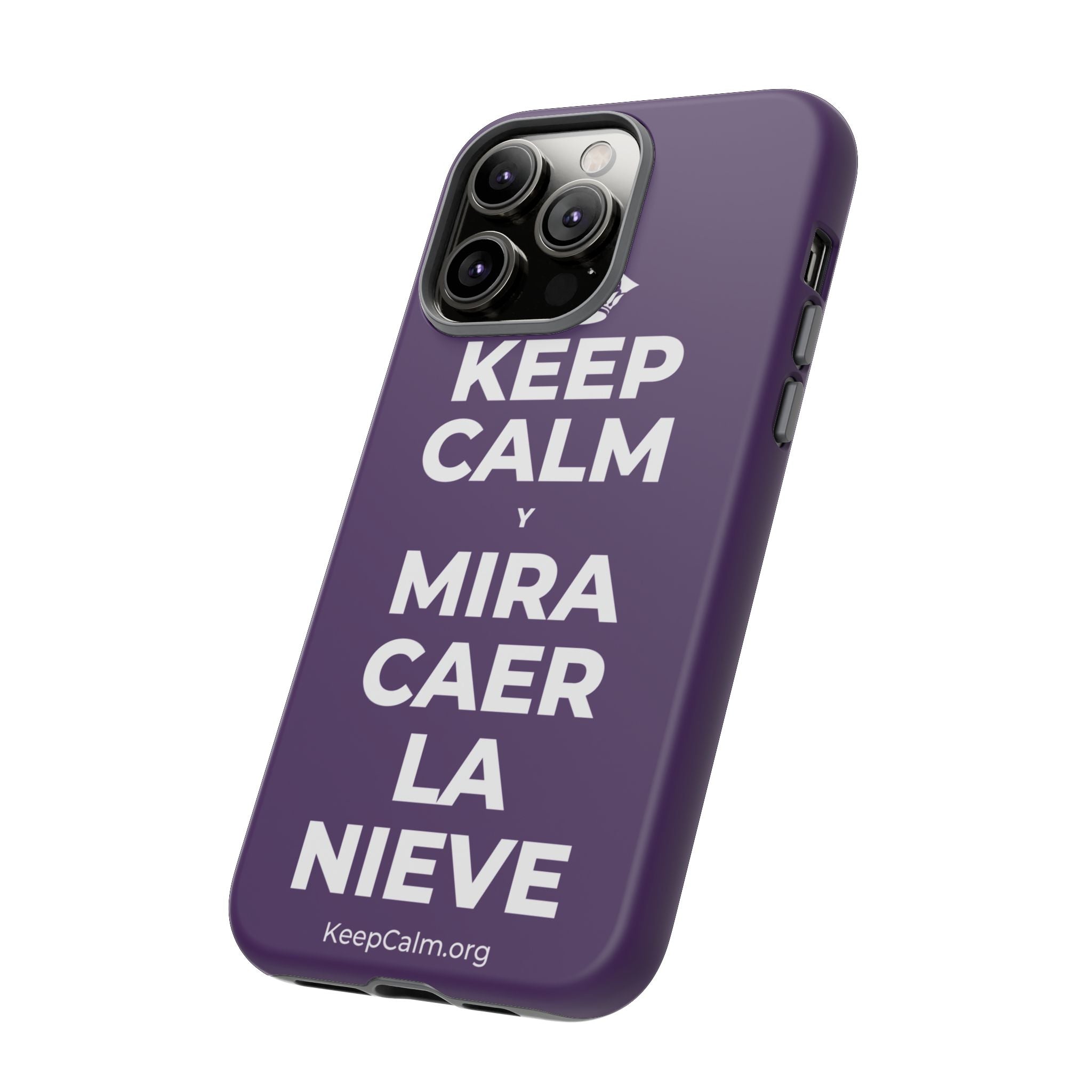 KEEP CALM Y MIRA CAER LA NIEVE Phone Case