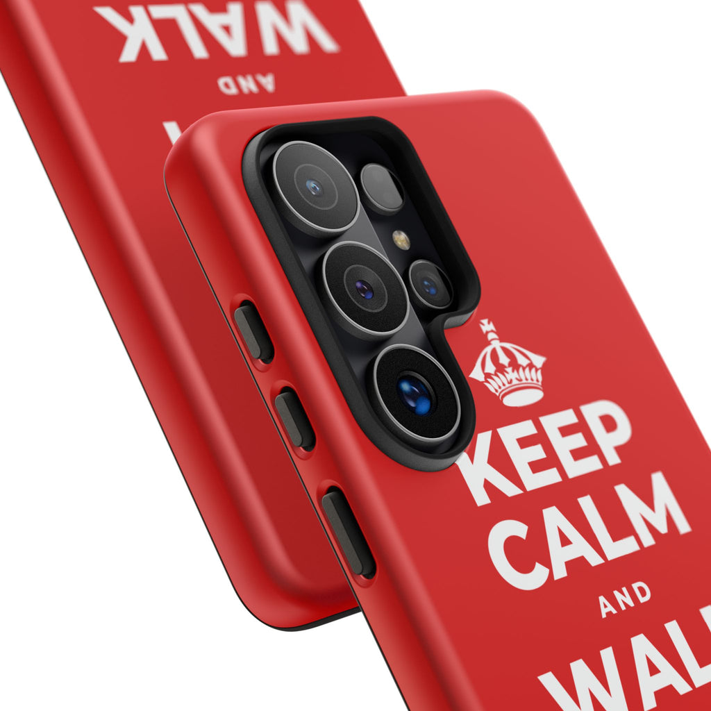 KEEP CALM AND WALK AND LISTEN Phone Case