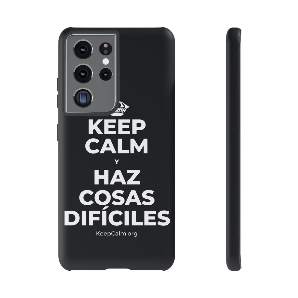 KEEP CALM Y HAZ COSAS DIFÍCILES Phone Case (Dark)
