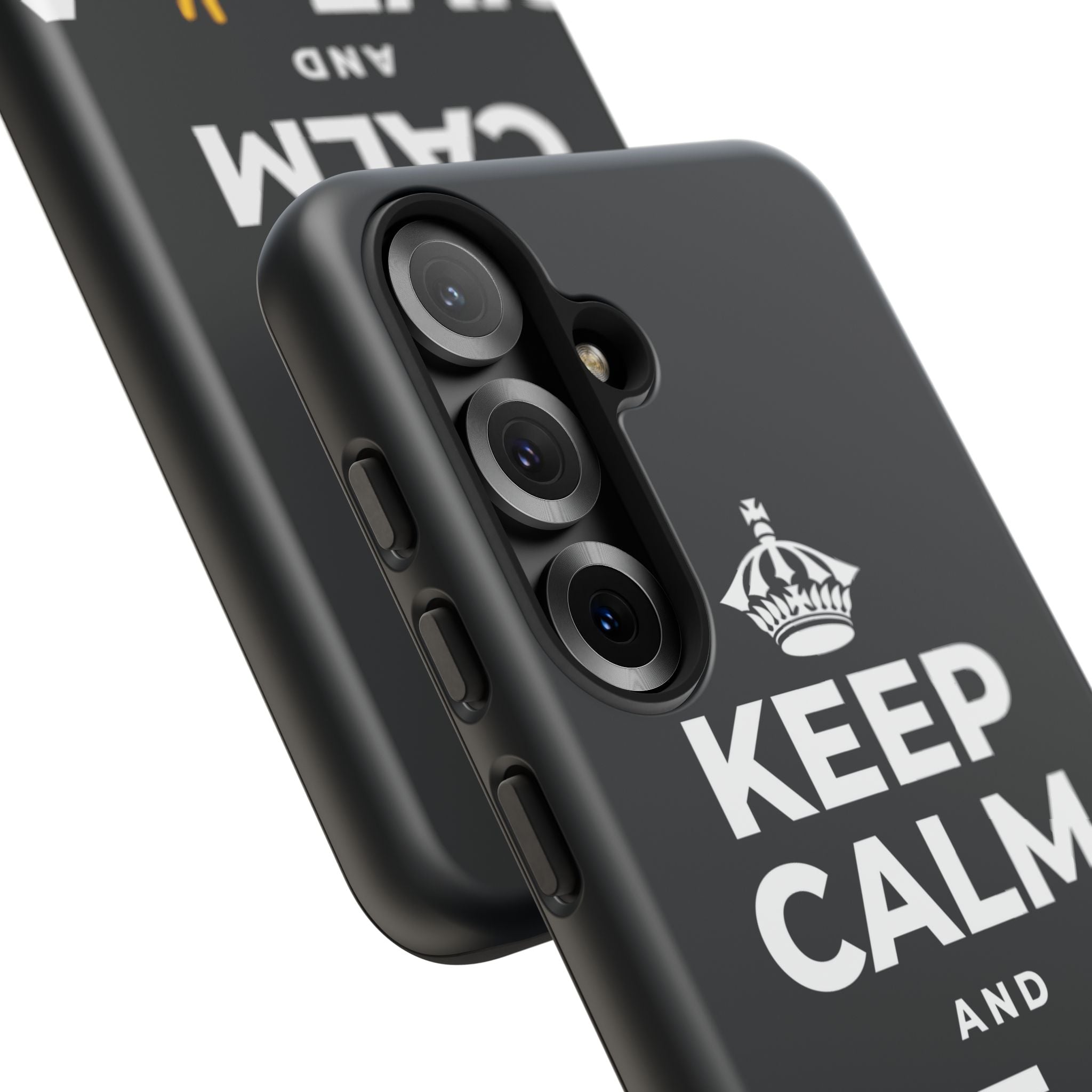 KEEP CALM AND GIVE ✌️ A CHANCE Phone Case (Dark)