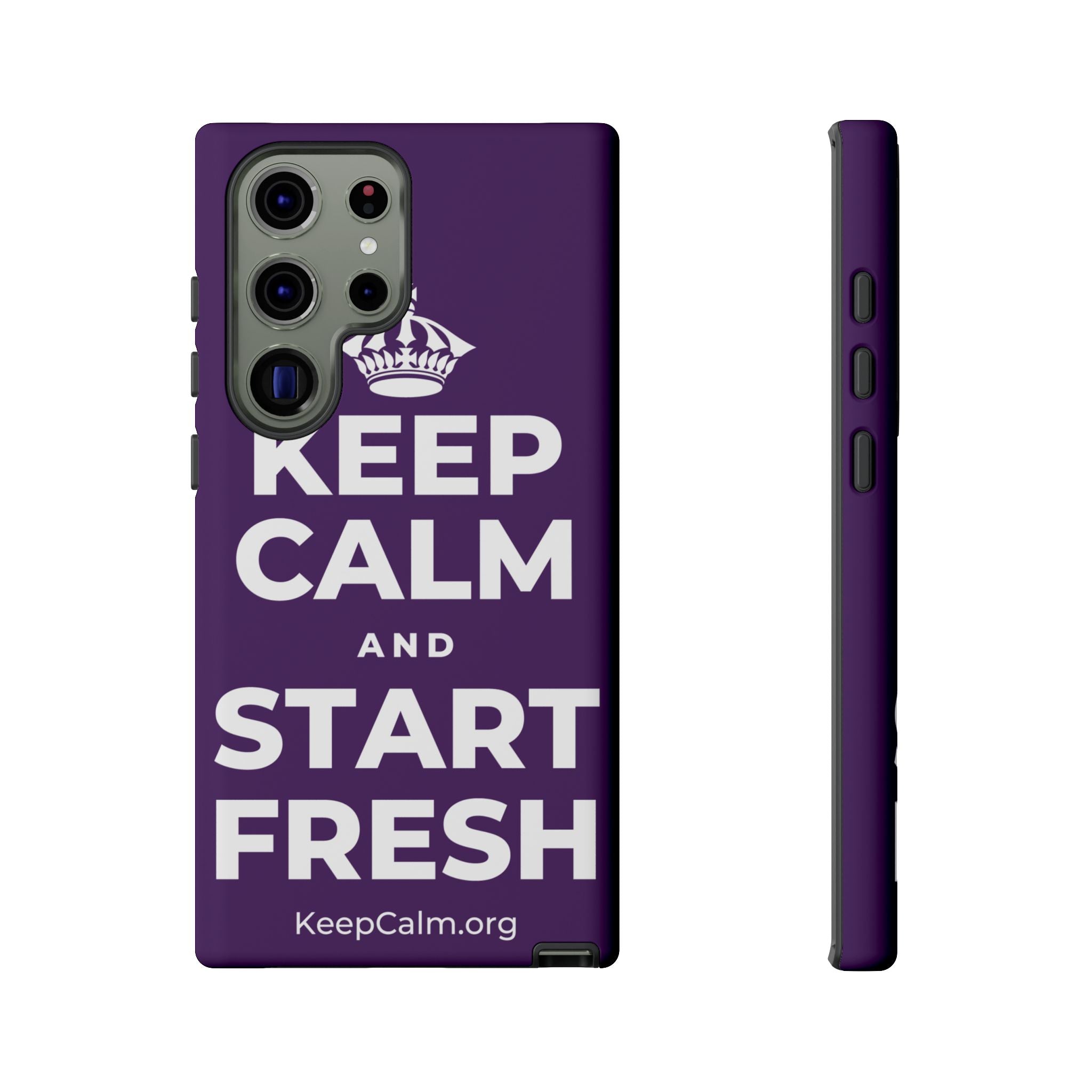 KEEP CALM AND START FRESH Phone Case