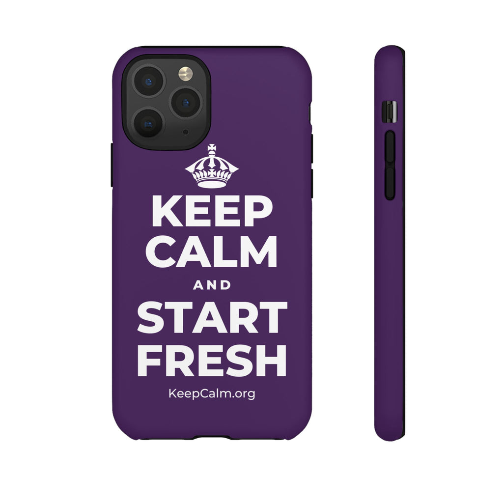 KEEP CALM AND START FRESH Phone Case