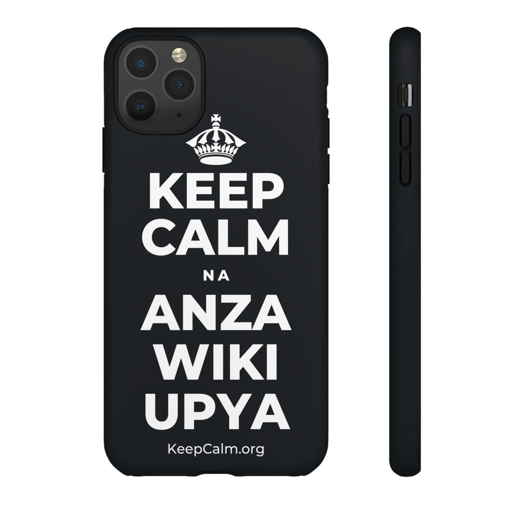 KEEP CALM NA ANZA WIKI UPYA Phone Case (Dark)