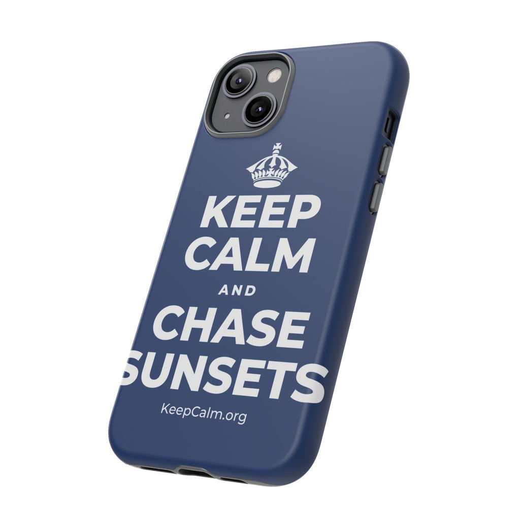 KEEP CALM AND CHASE SUNSETS Phone Case