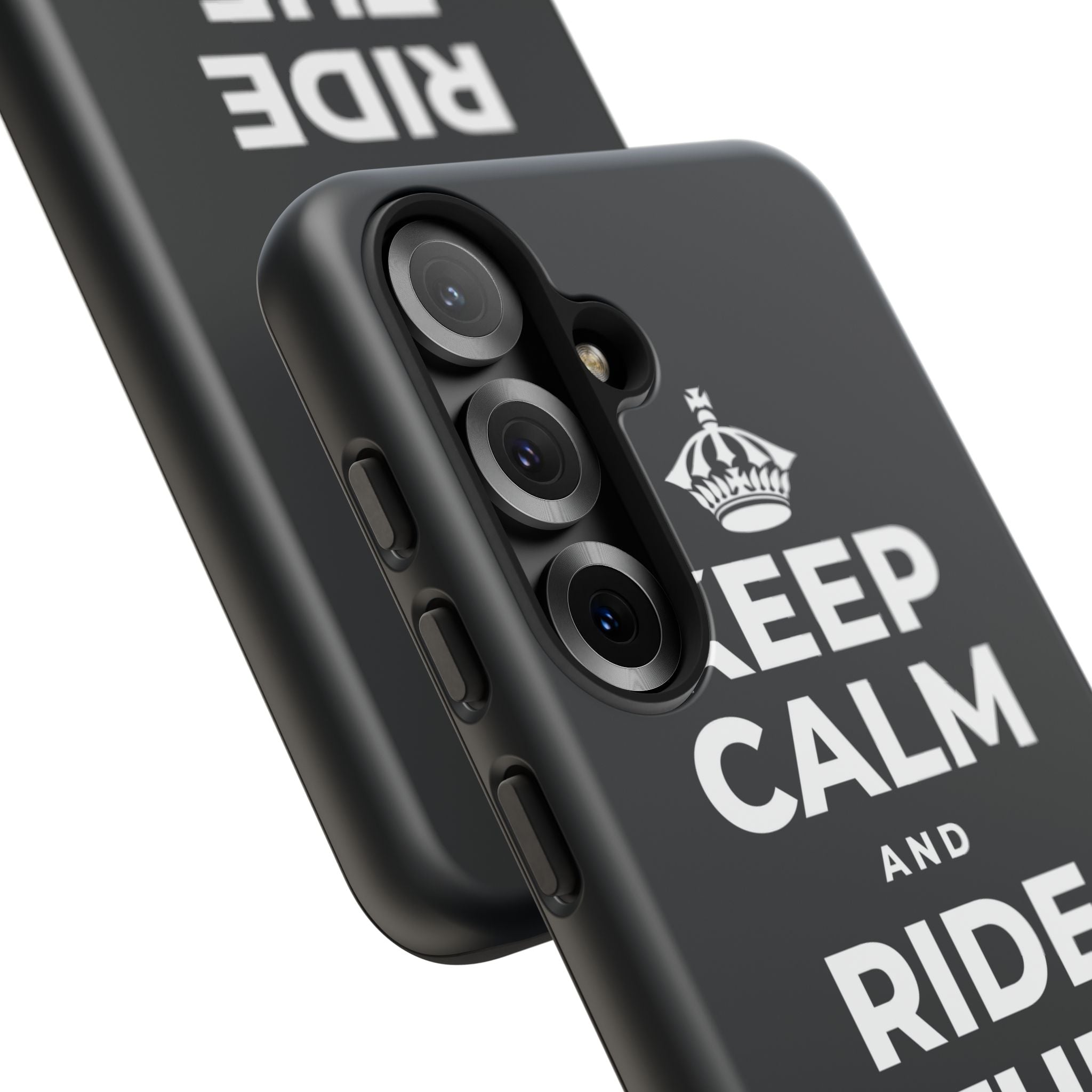 KEEP CALM AND RIDE THE GOOD WAVE Phone Case (Dark)