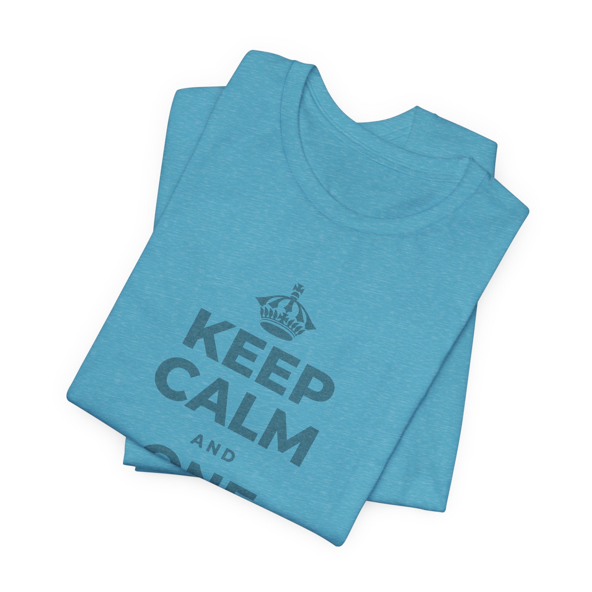 KEEP CALM AND ONE MORE REP T-Shirt (Soft Cream–Heather Mauve)