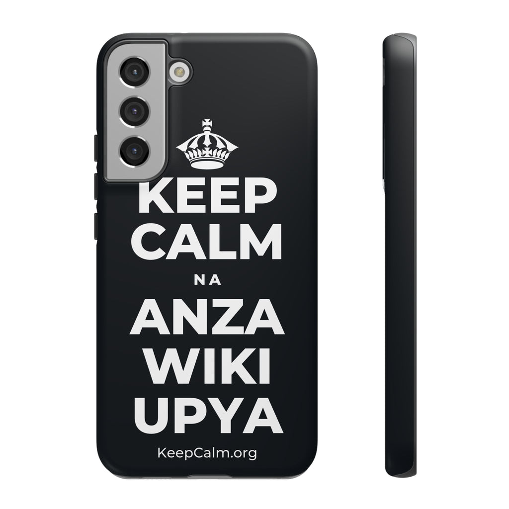 KEEP CALM NA ANZA WIKI UPYA Phone Case (Dark)