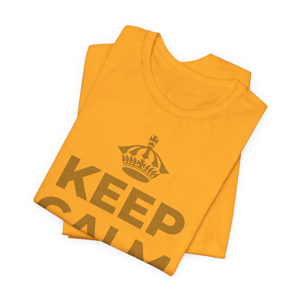 KEEP CALM AND 相信好事正在路上 T-Shirt (Baby Blue–Silver)
