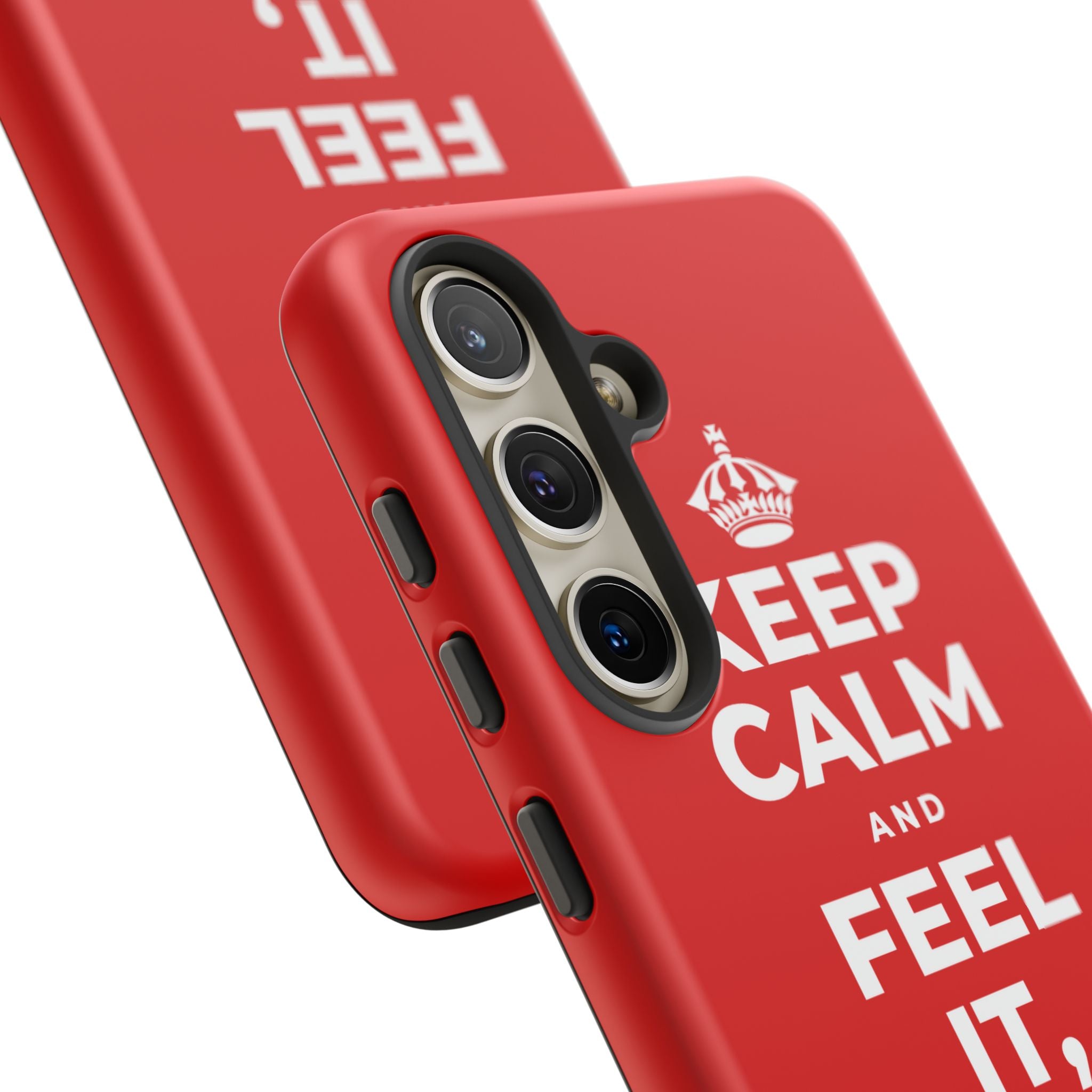 KEEP CALM AND FEEL IT, NOT FEED IT Phone Case