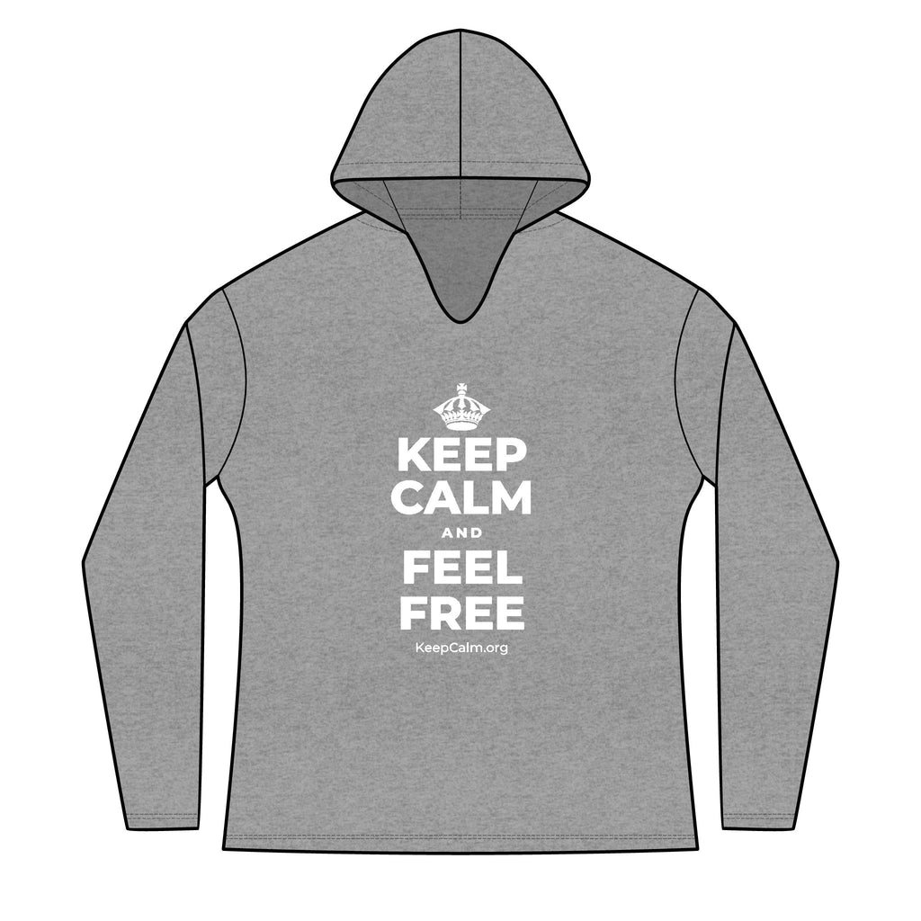 KEEP CALM AND FEEL FREE Women's Long Sleeve Hoodie