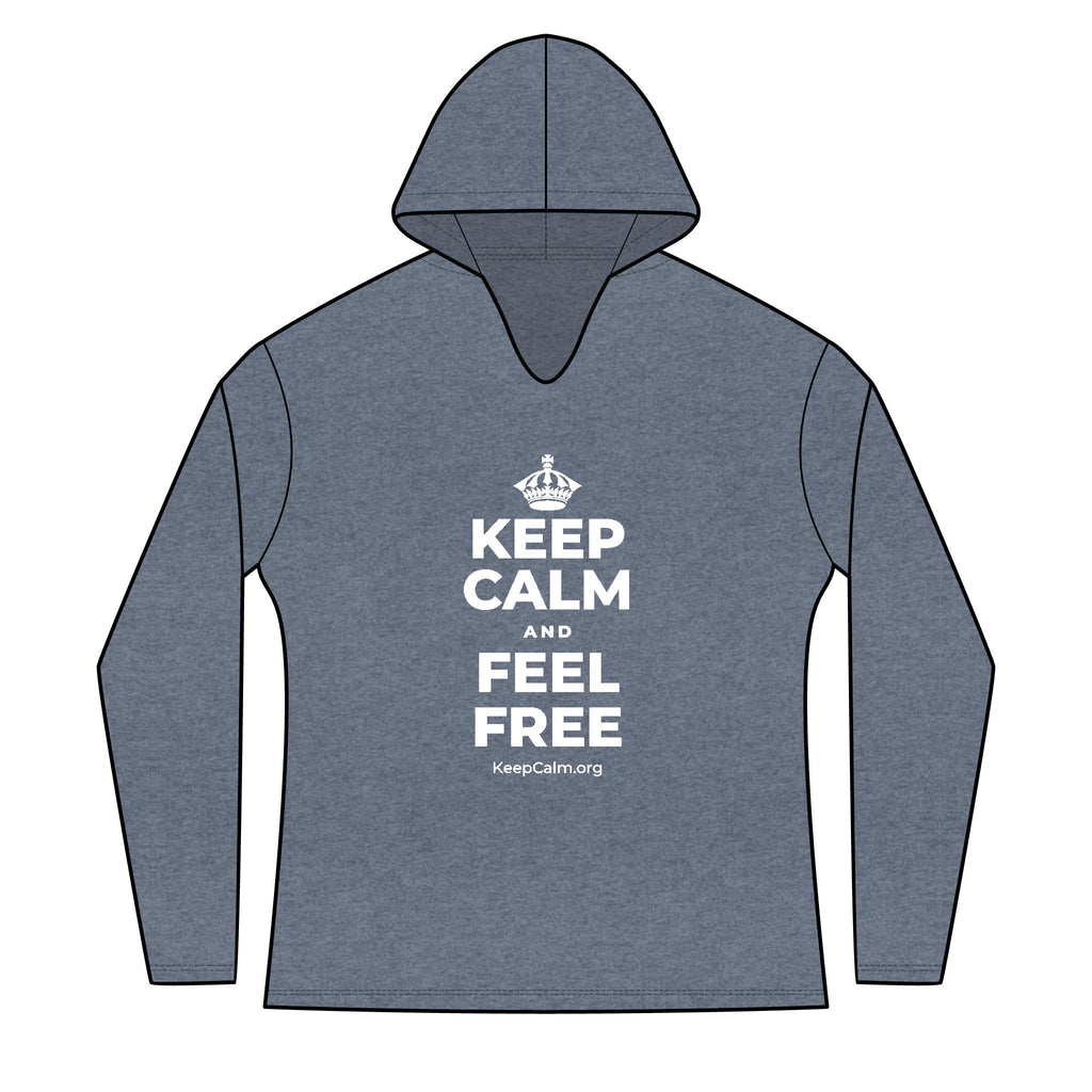 KEEP CALM AND FEEL FREE Women's Long Sleeve Hoodie